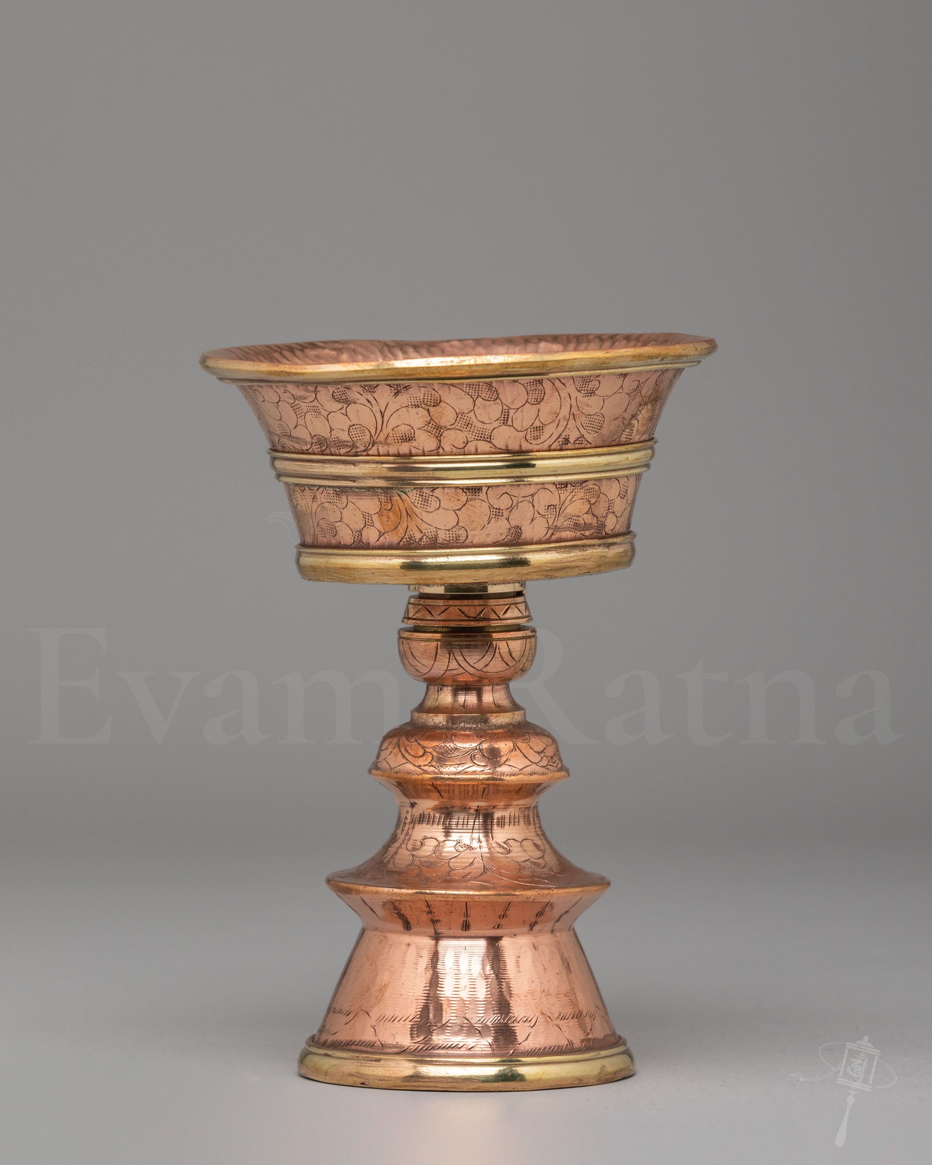 Handcrafted Butter Lamps for Buddhist Practice 