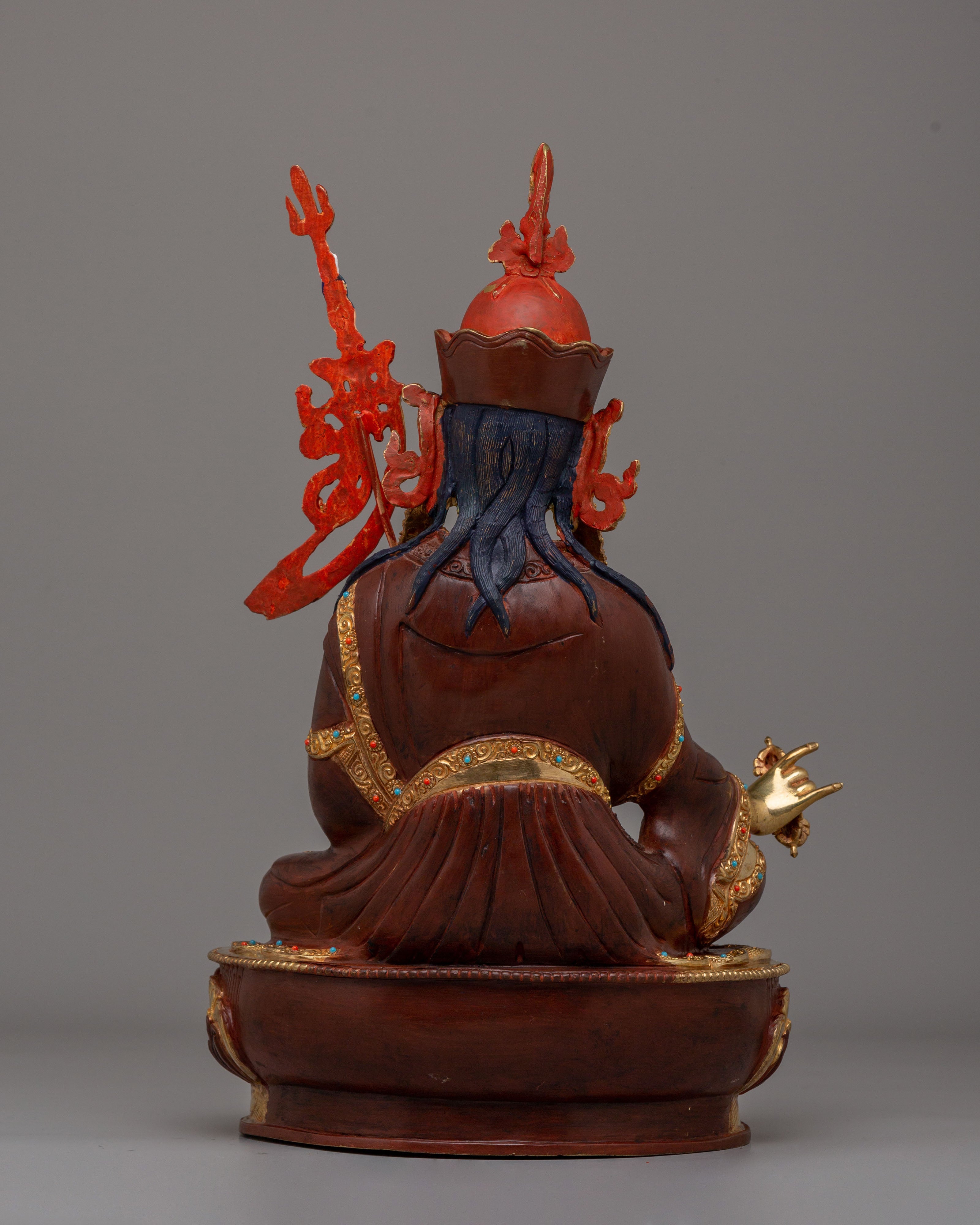 Traditional Guru Padmasambhava Statue | A Sacred Tibetan Masterpiece