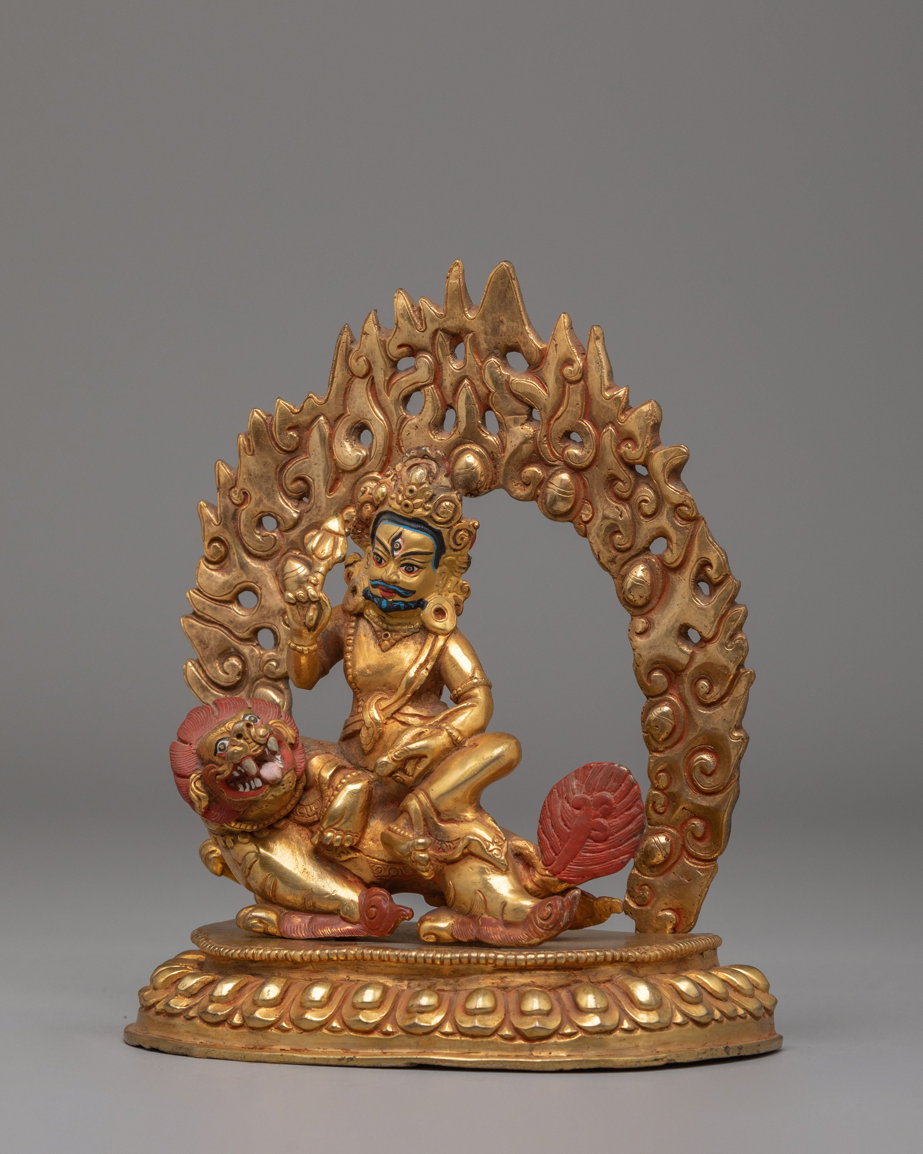 Sacred Tibetan Namtoshe Altar Statue | Wrathful Guardian Deity