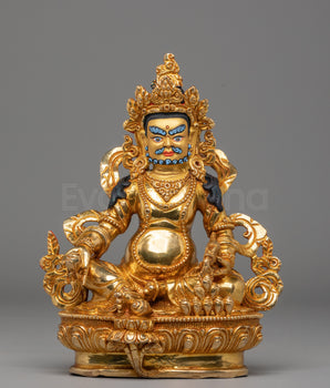 Handcrafted Copper Artwork of Dzambhala