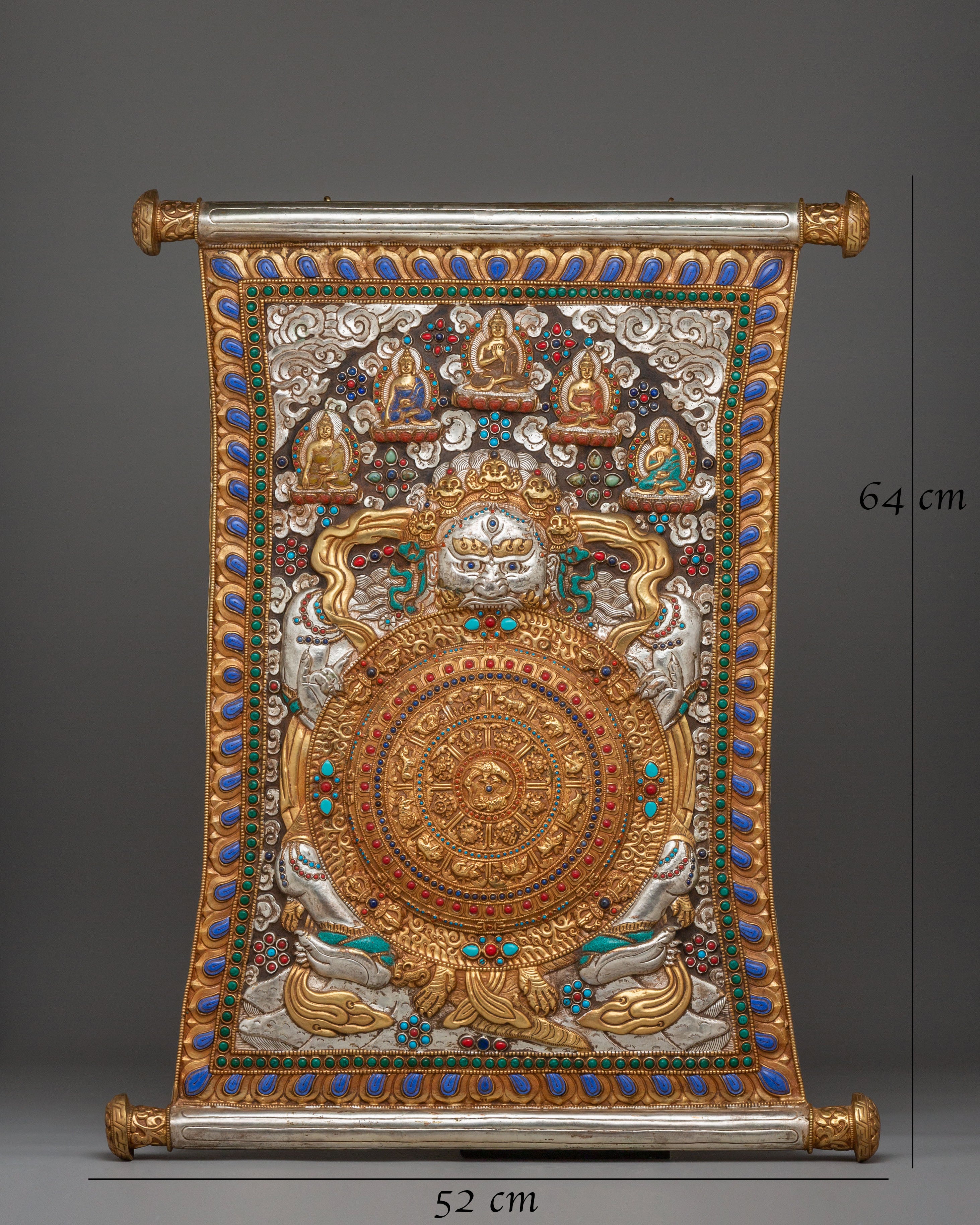 Wheel Of Life Metal Thangka | A Symbol of Impermanence and Spiritual Awakening