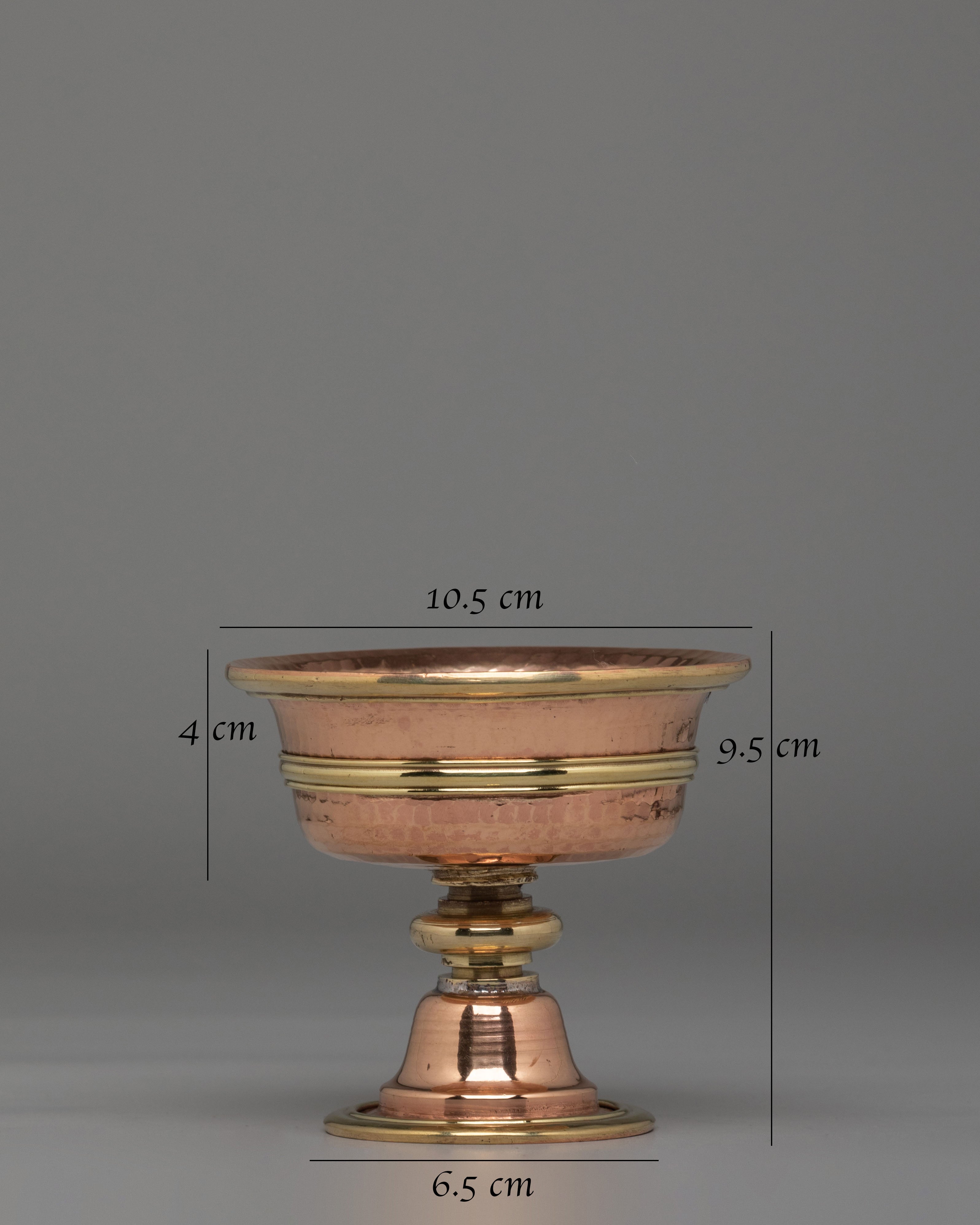 Butter Lamp Set For Spiritual Practice | Copper & Brass Butter Lamps
