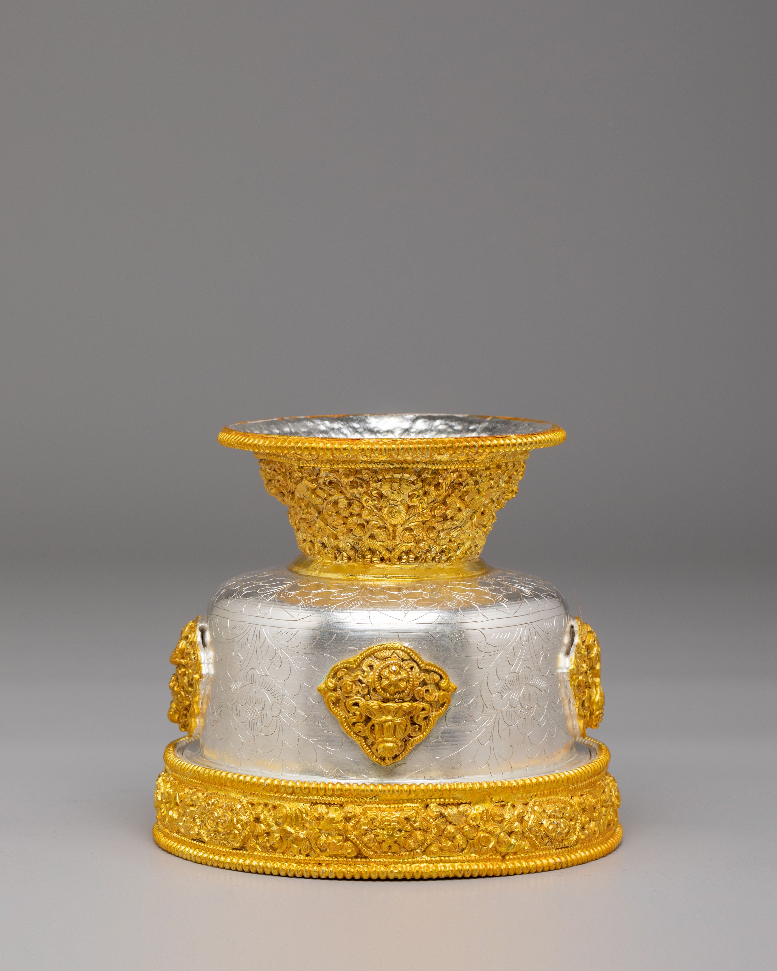 Sacred Buddhist Offering Bowls Set | Ritual Bowls for Meditation & Altar Use