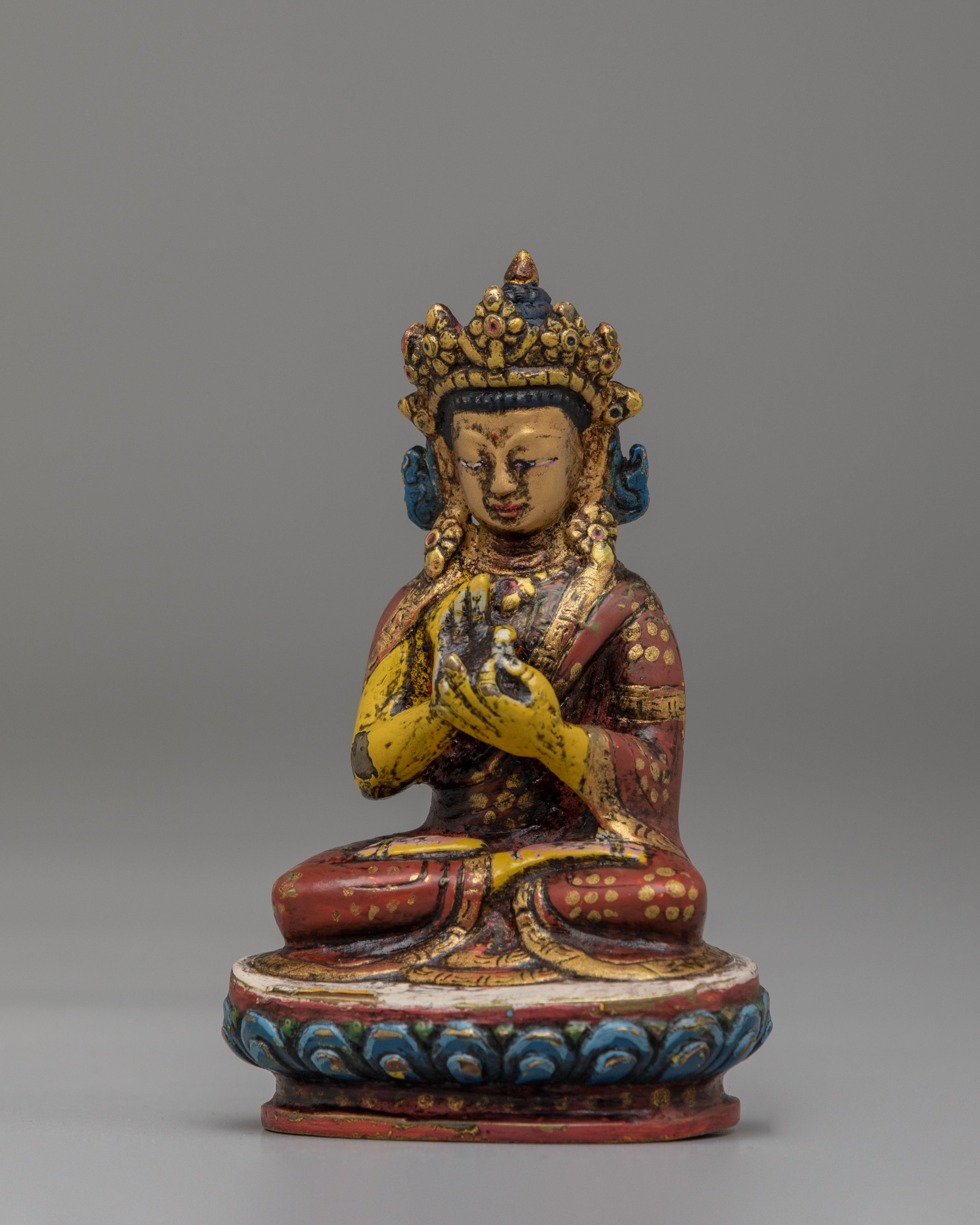 Himalayan Vairocana Meditation Statue | Tibetan Buddha Sculpture