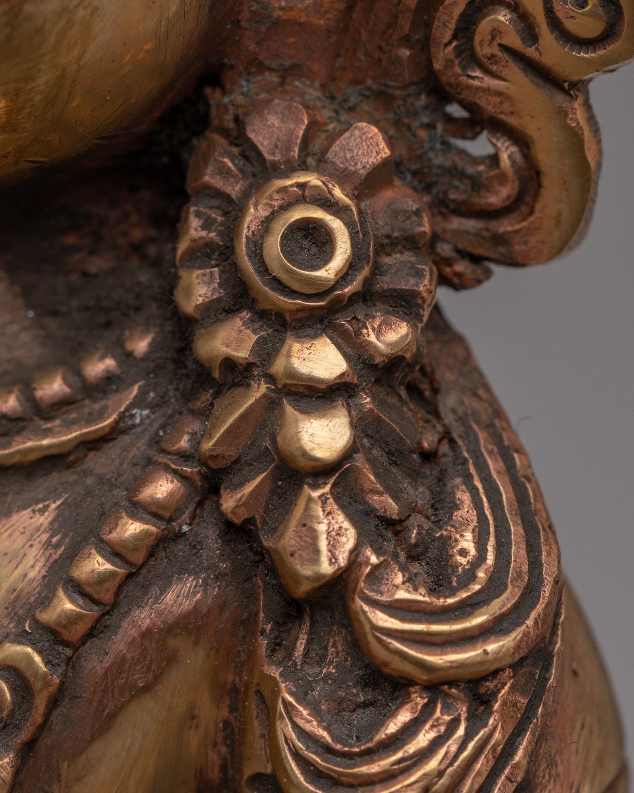 Tibetan Vajrasattva Deity Statue | Handcrafted Copper Art