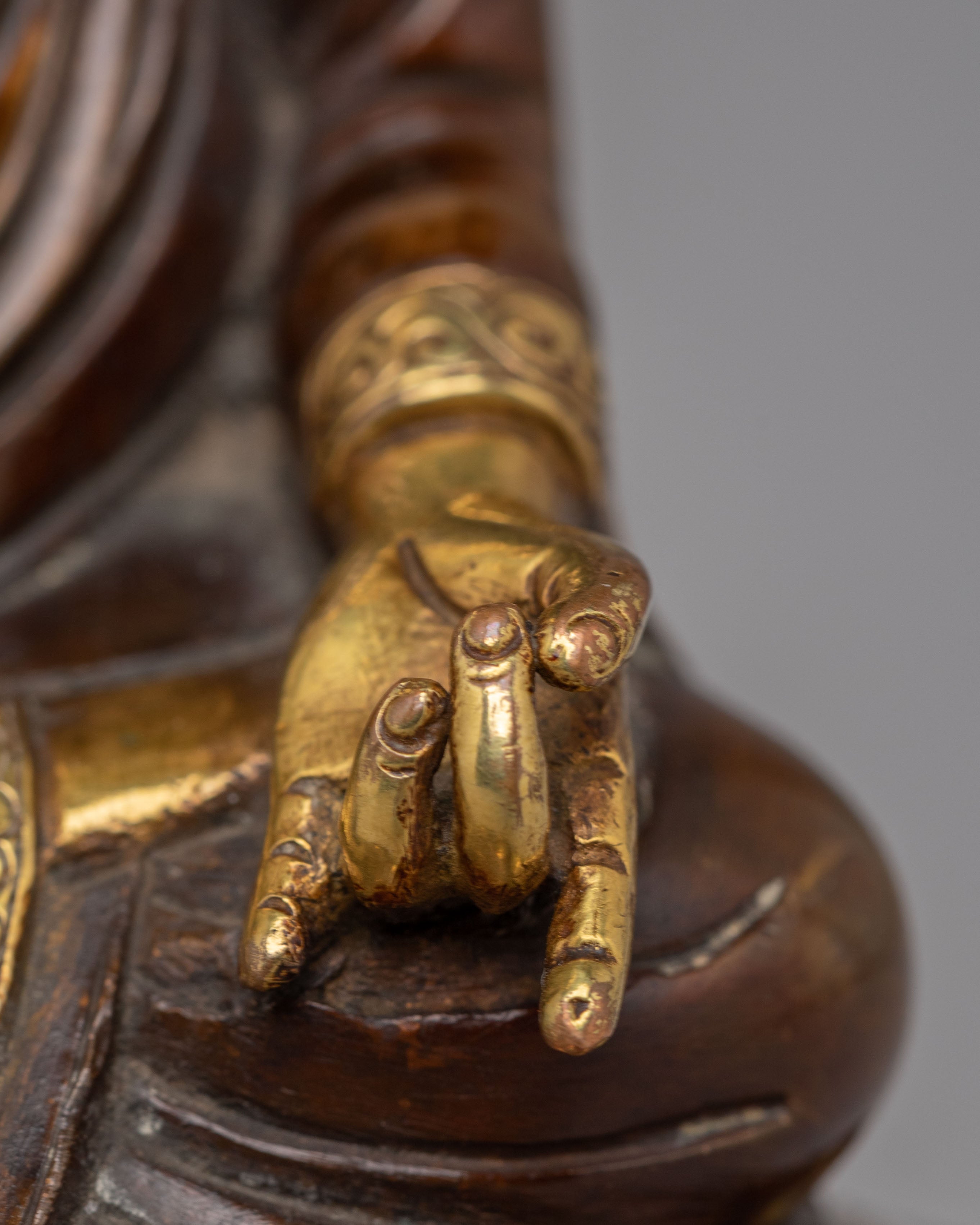 Buddha on Throne Statue | Handmade Decorative Artwork