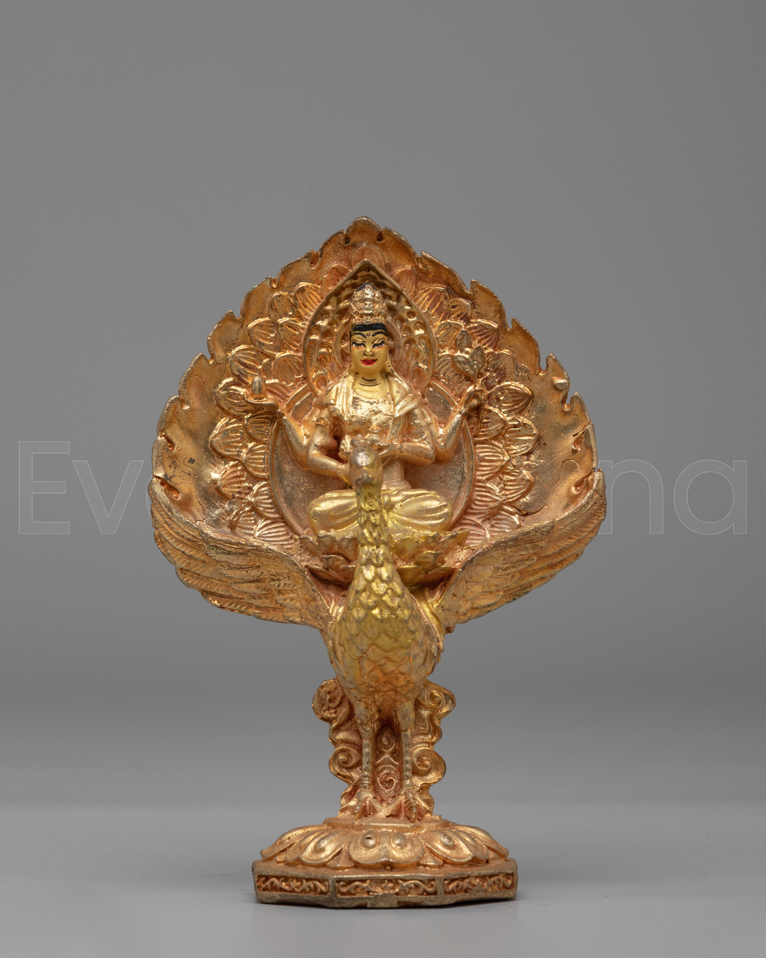 Machine made Mahamayuri Sculpture 