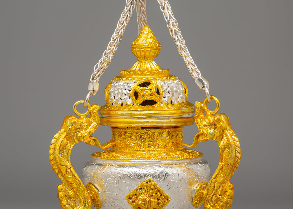 Buddhist Altar Incense Burner for Ritual | Sacred Decorative Piece