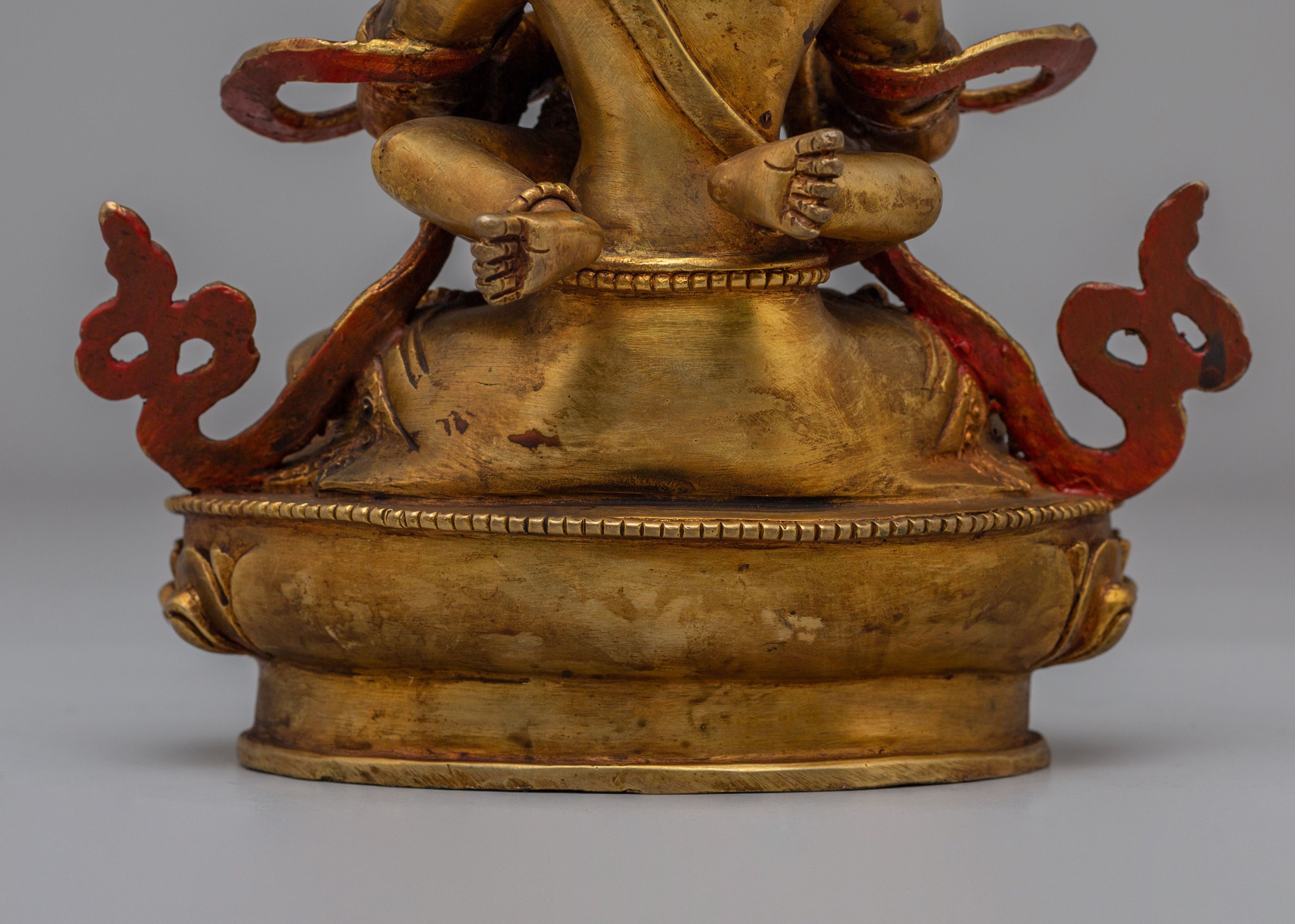 Buddhist Vajradhara with Consort Statue | Gold Plated Buddhist Sculpture
