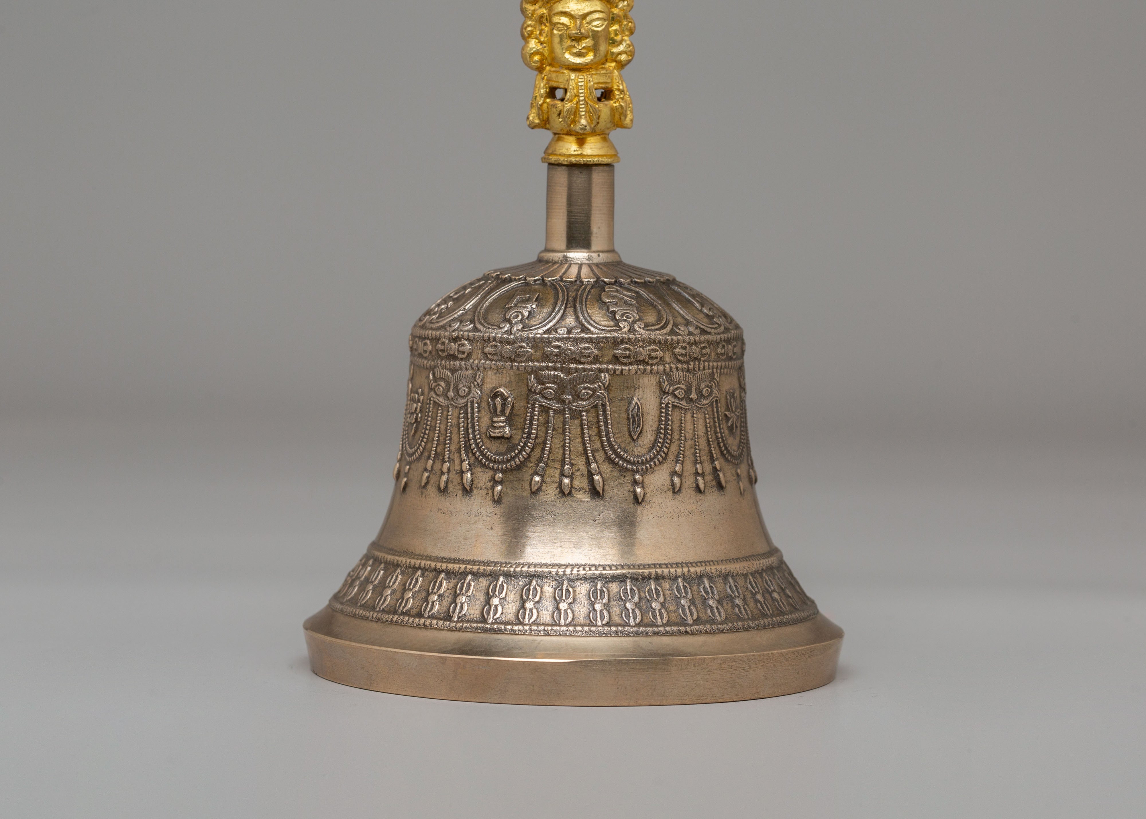 Handcrafted Vajra and Bell Set | Sacred Vajrayana Meditation Tools for Altar Practice