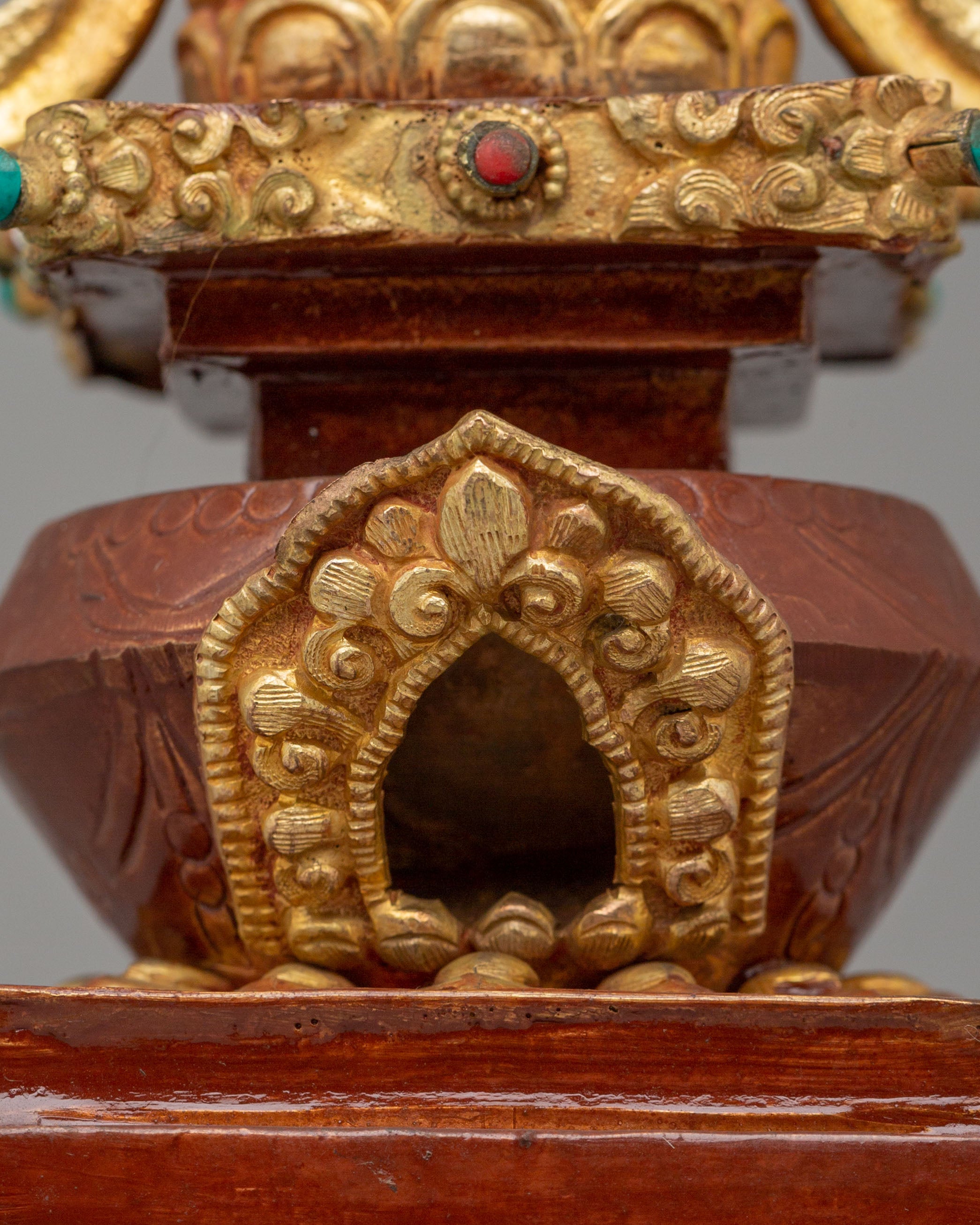 Handcrafted Sacred Altar Enlightenment Stupa | Symbol of Inner Peace