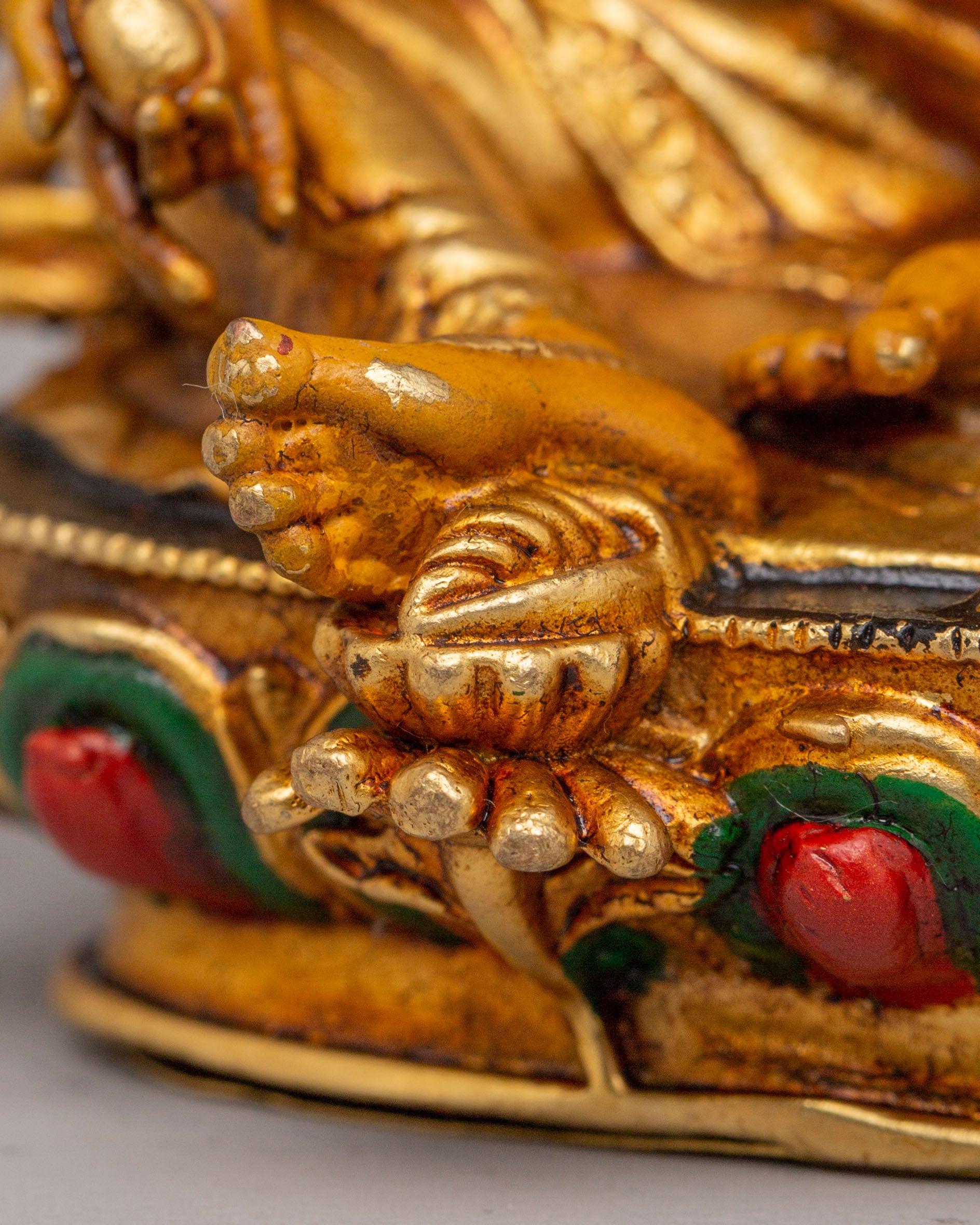 Ceremonial Dzambhala Shrine Statue | Symbol of Prosperity & Abundance