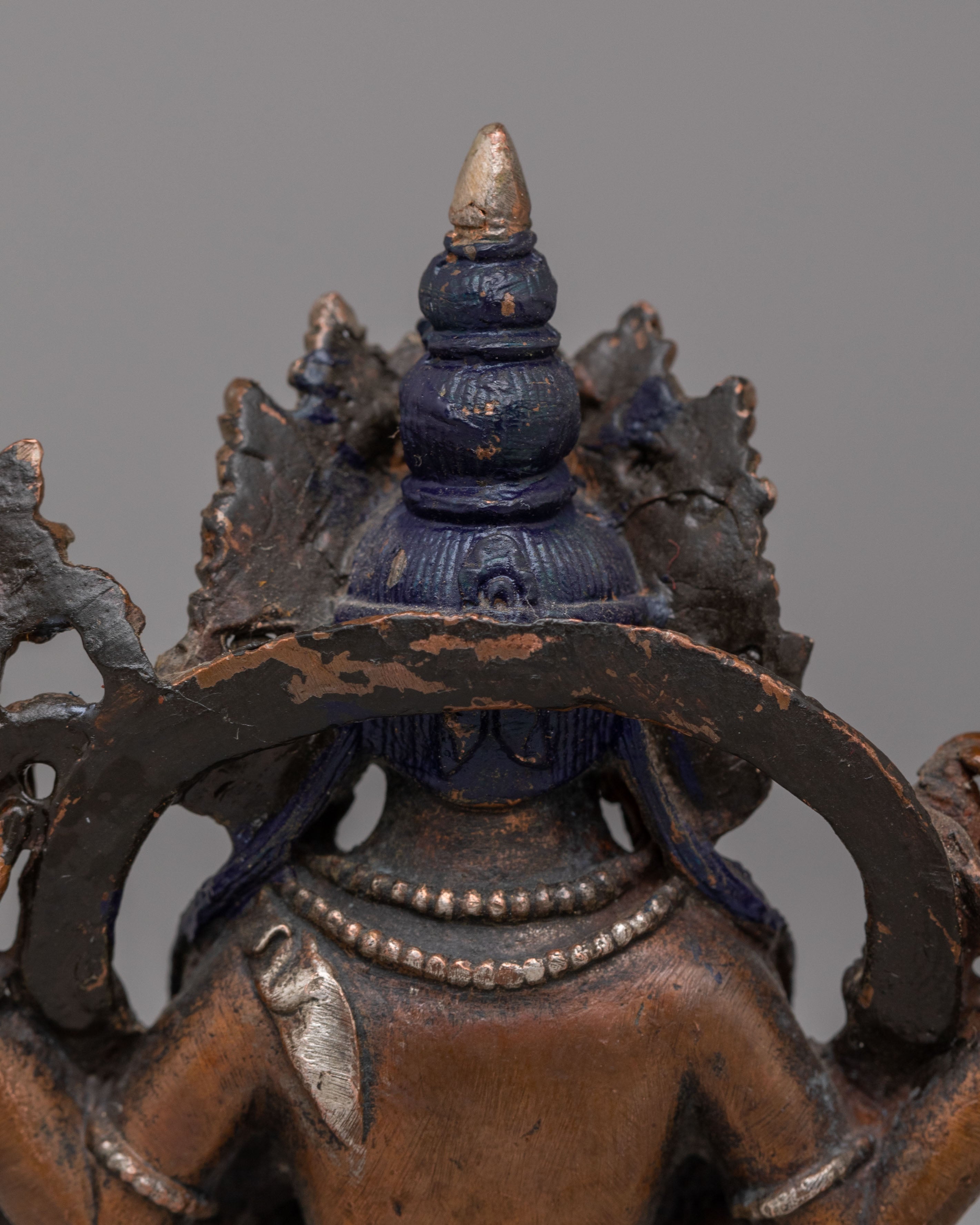 Tibetan Chenrezig Compassion Deity Statue | Bodhisattva Avalokiteshvara Figurine