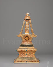 Gold Plated Enlightenment Stupa 