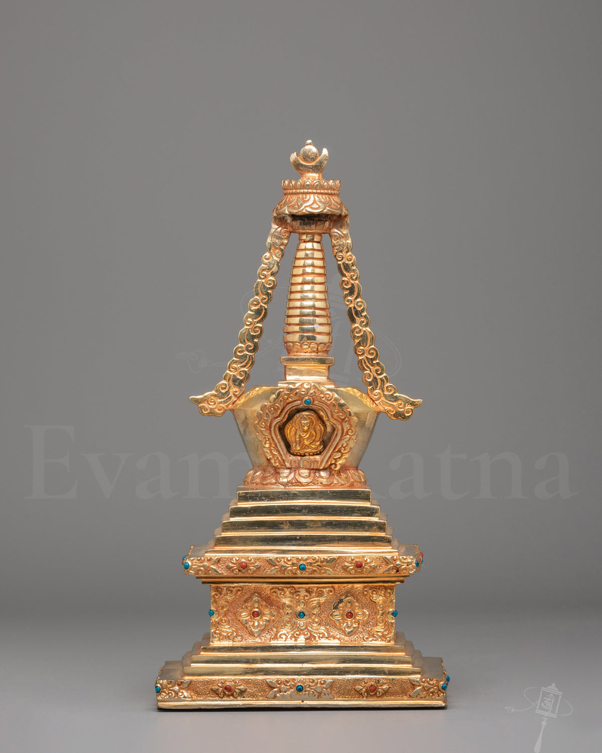 Gold Plated Enlightenment Stupa 