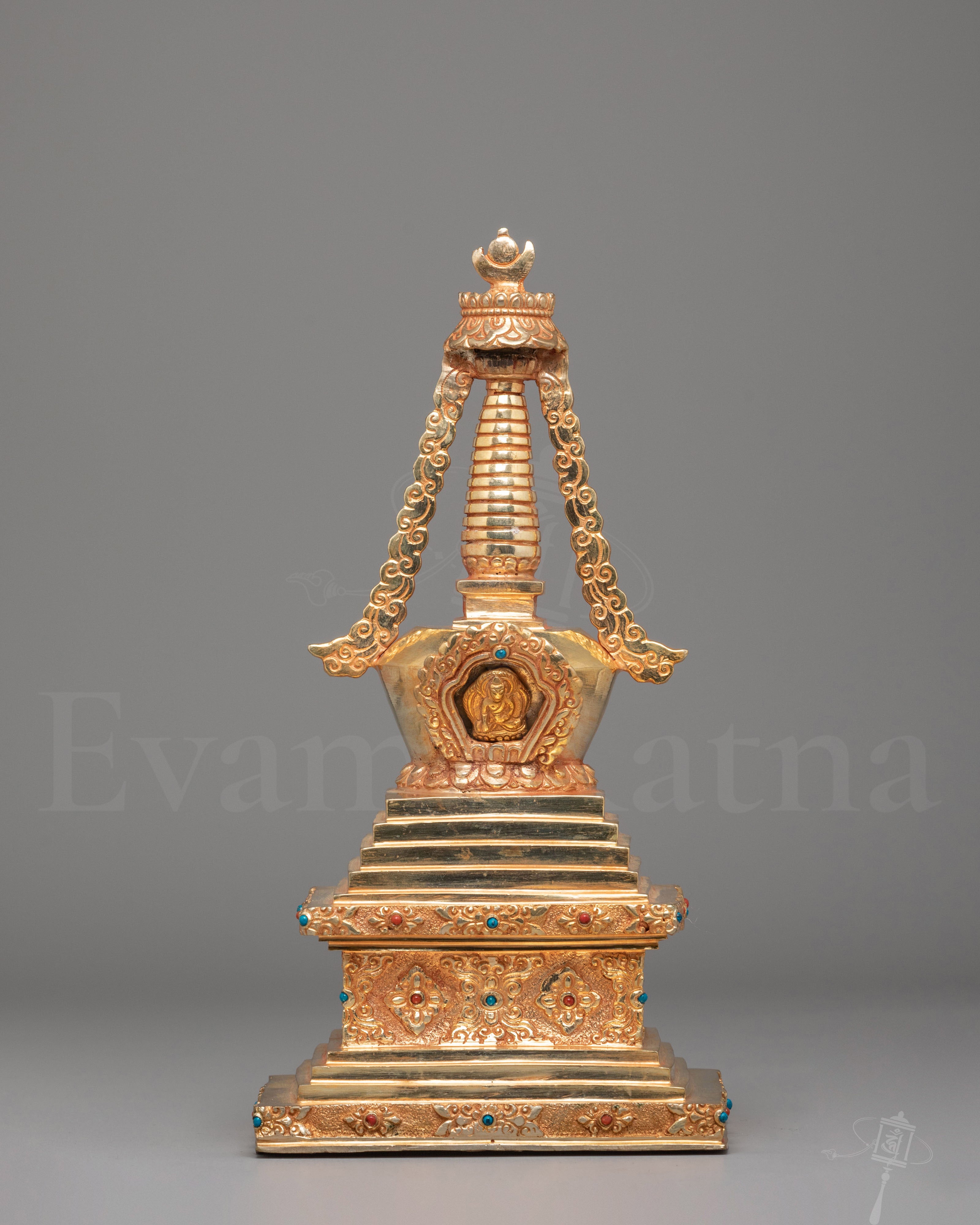 Gold Plated Enlightenment Stupa 