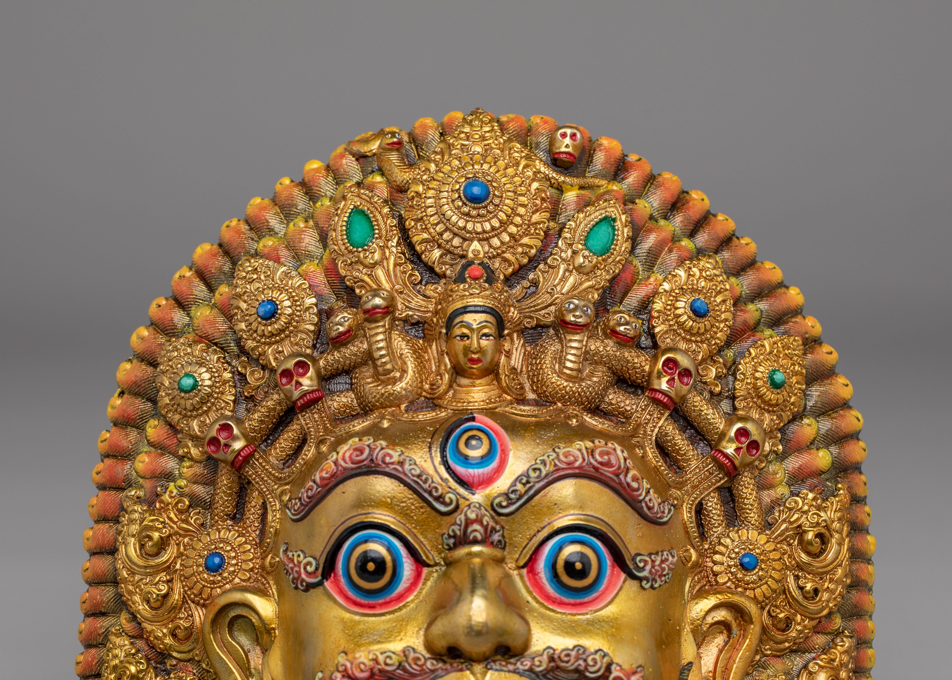 Sacred Bhairav Mask | Spiritual Decor