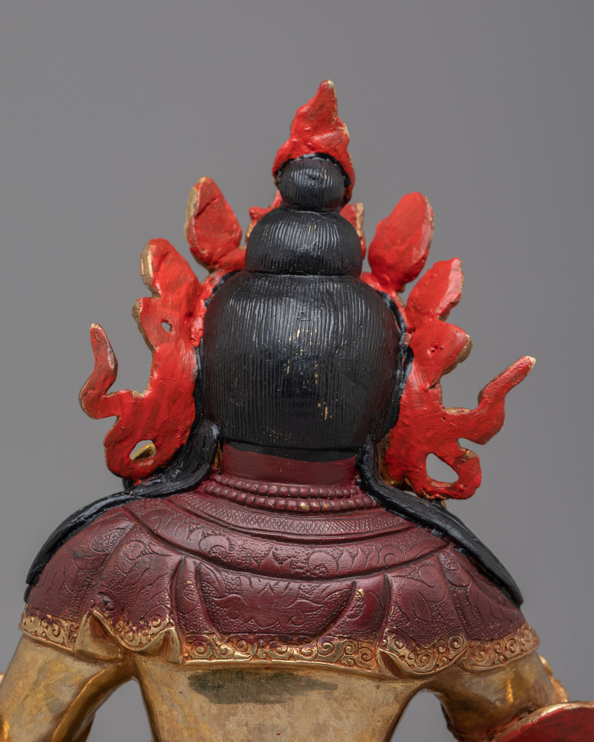 Dzambhala Statue For Home Shrine | Tibetan Wealth Deity Figurine
