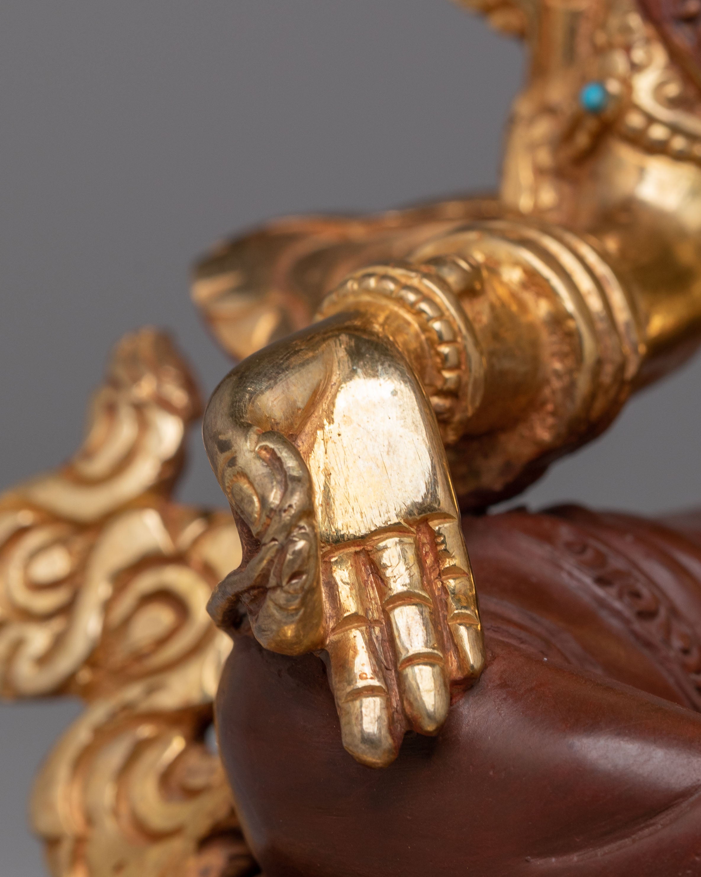 Handmade Green Tara Goddess Statue | Tibetan Spiritual Decor