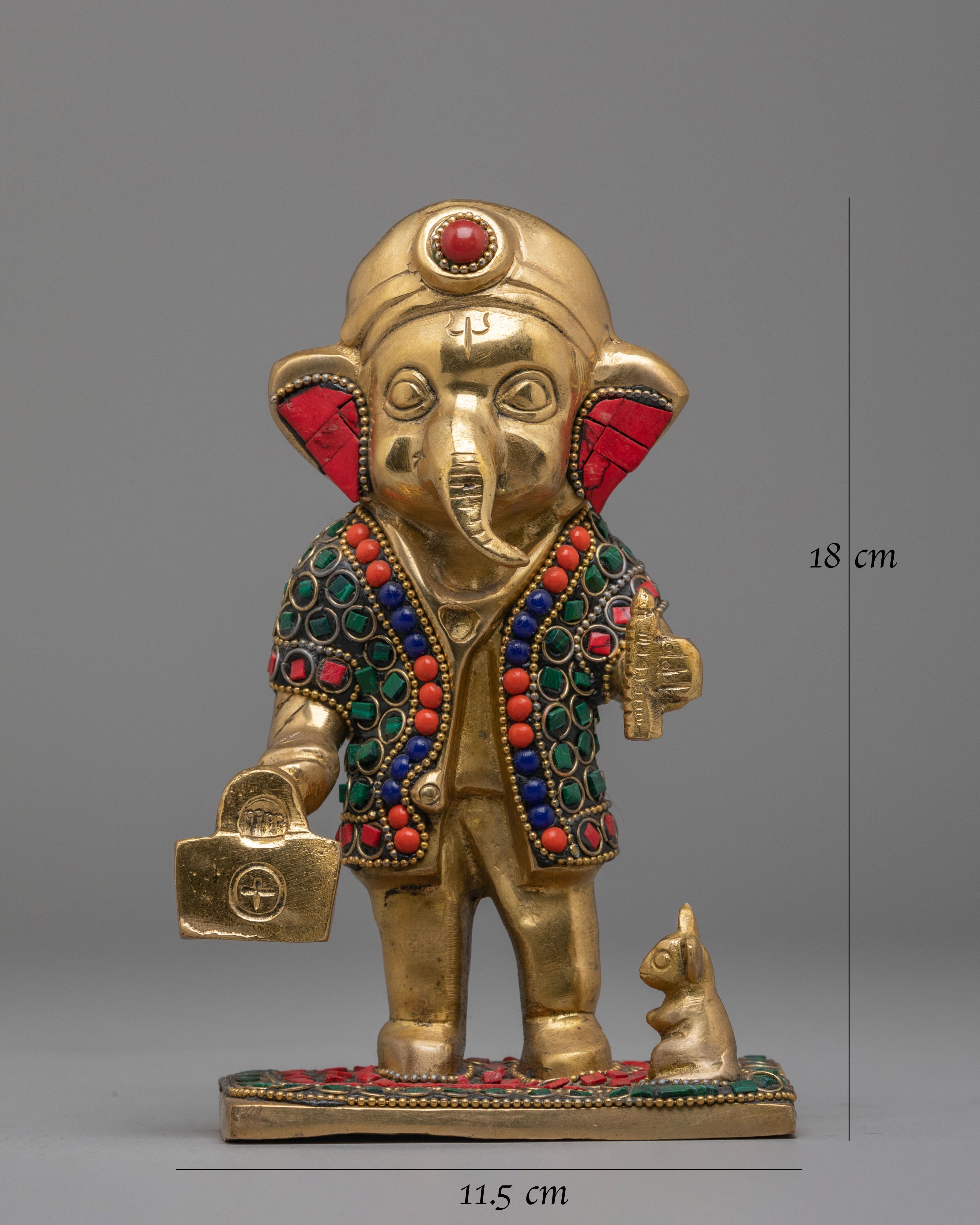 Handmade Standing Ganesh Sculpture | Traditional Artwork