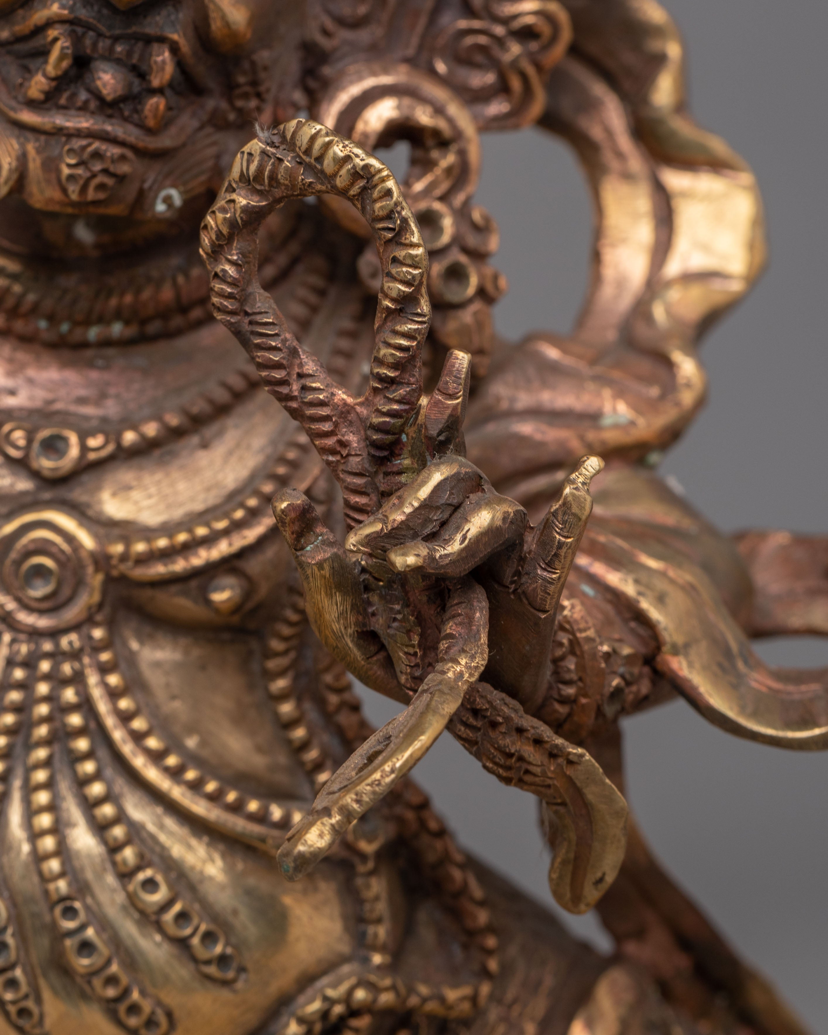 Handcrafted Vajrapani Deity Statue | Tibetan Protector Deity Sculpture