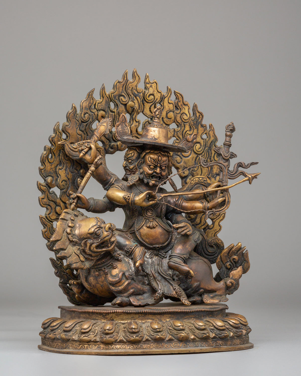 Tibetan Buddhist Pehar Gyalpo Statue | The Guardian Deity of Tibetan Buddhism