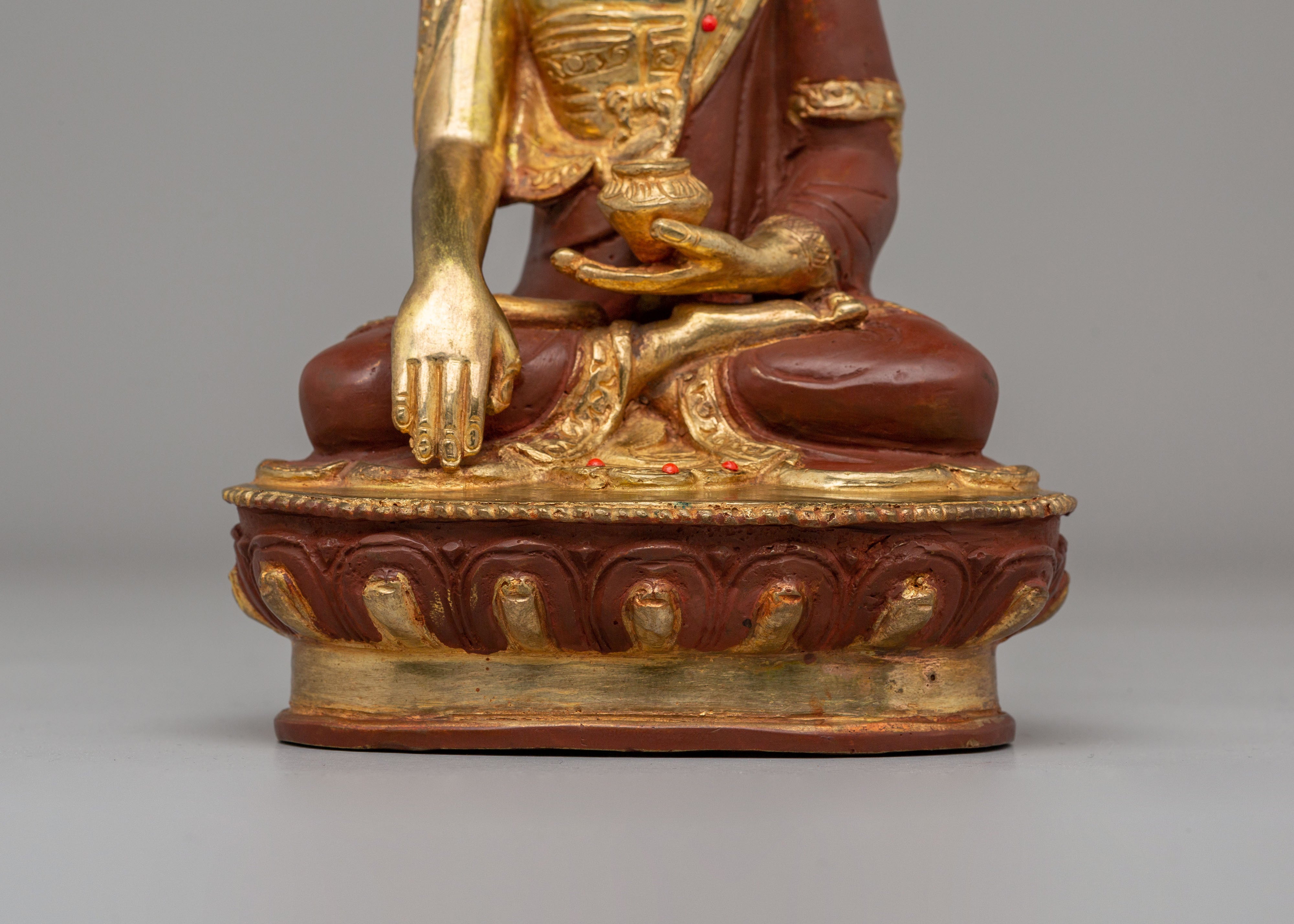 Traditional Altar Shakyamuni Buddha Statue | Handmade Spiritual Decor