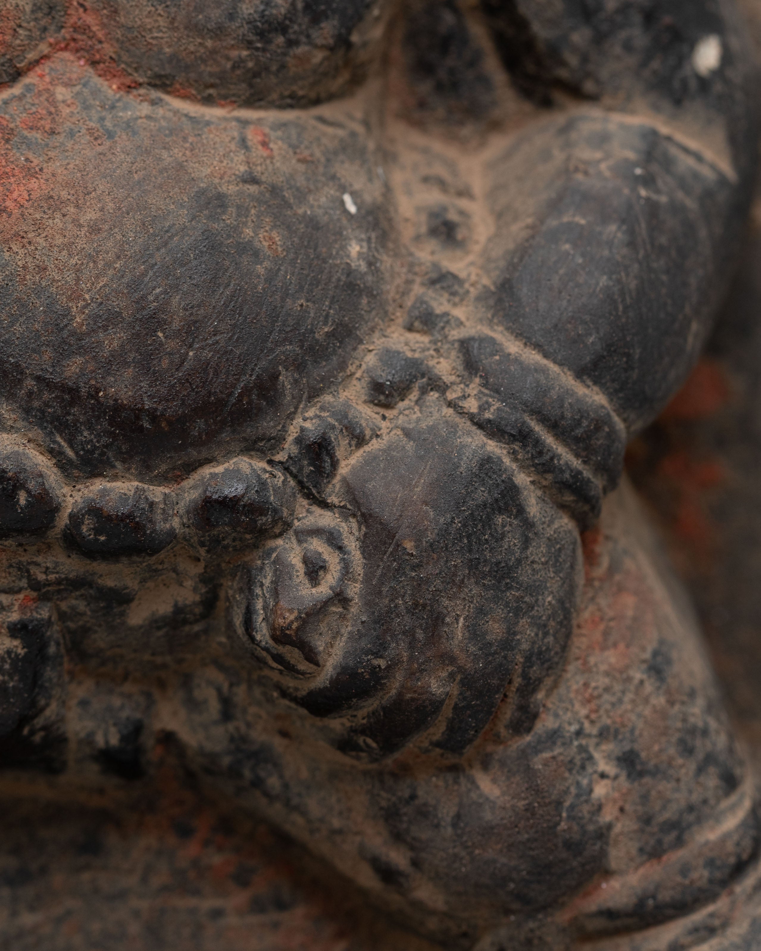 Vajrayana Black Dzambhala Altar Statue | Altar Decor for Prosperity