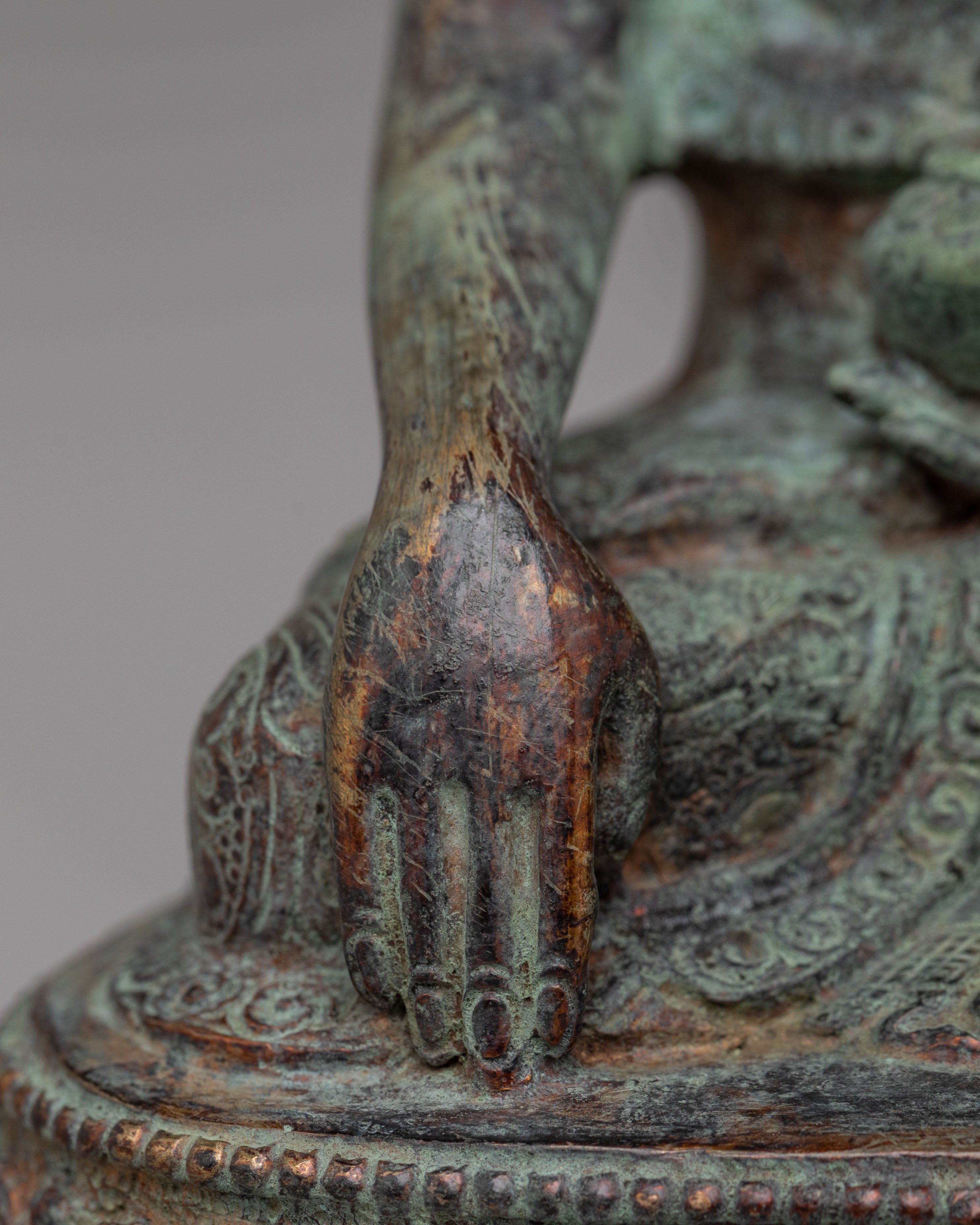 Tibetan Antique Shakyamuni Buddha Statue | Symbol of Peace and Enlightenment