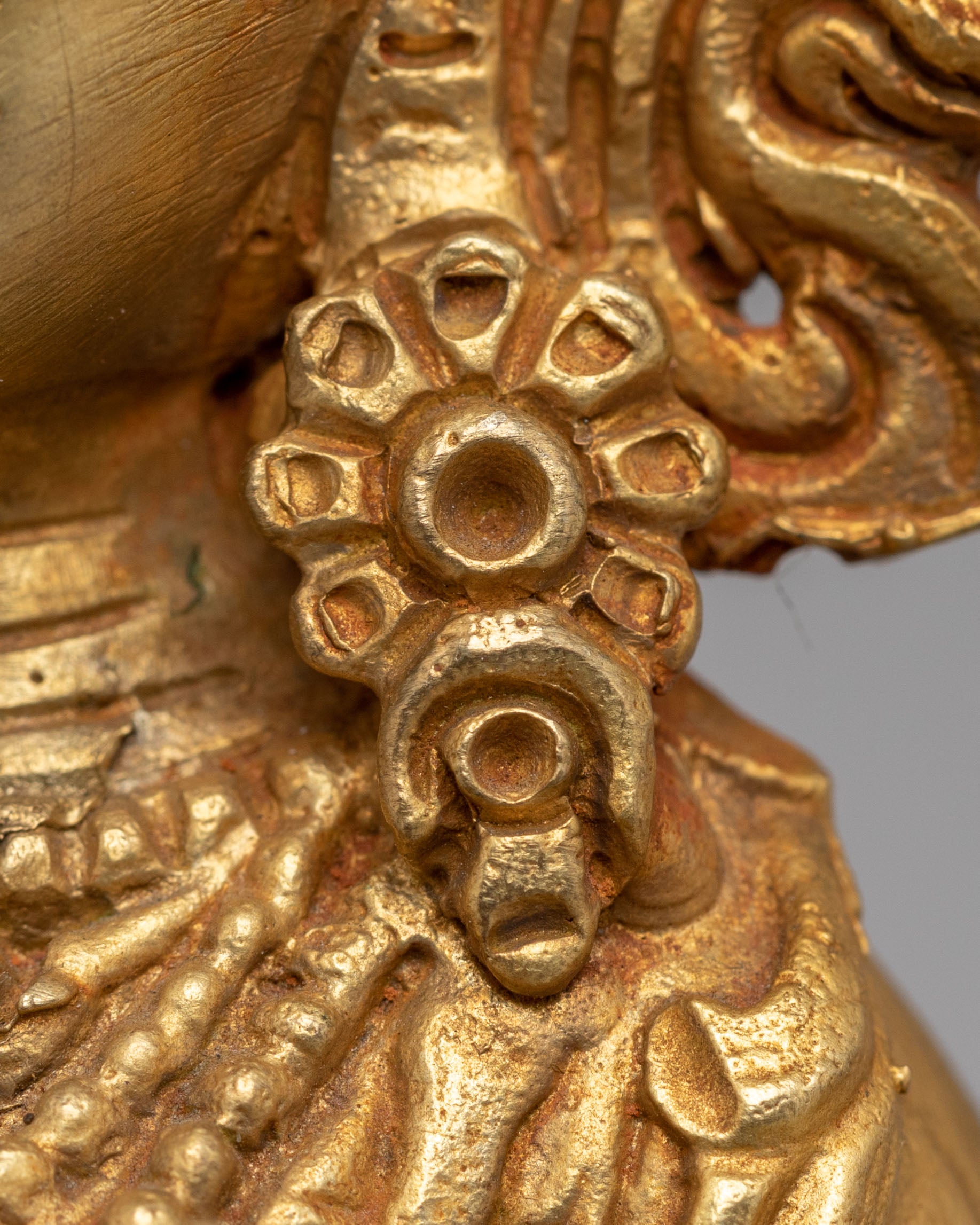 Wealth Goddess Laxmi Statue | Handcrafted Gold Plated Copper Deity