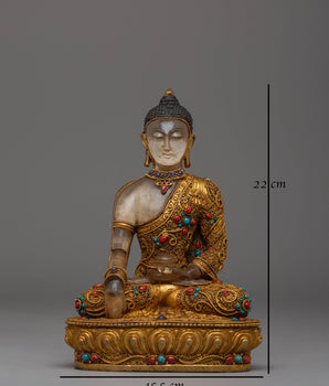 Handmade Shakyamuni Buddha Sacred Altar Statue | Himalayan Buddhist Art