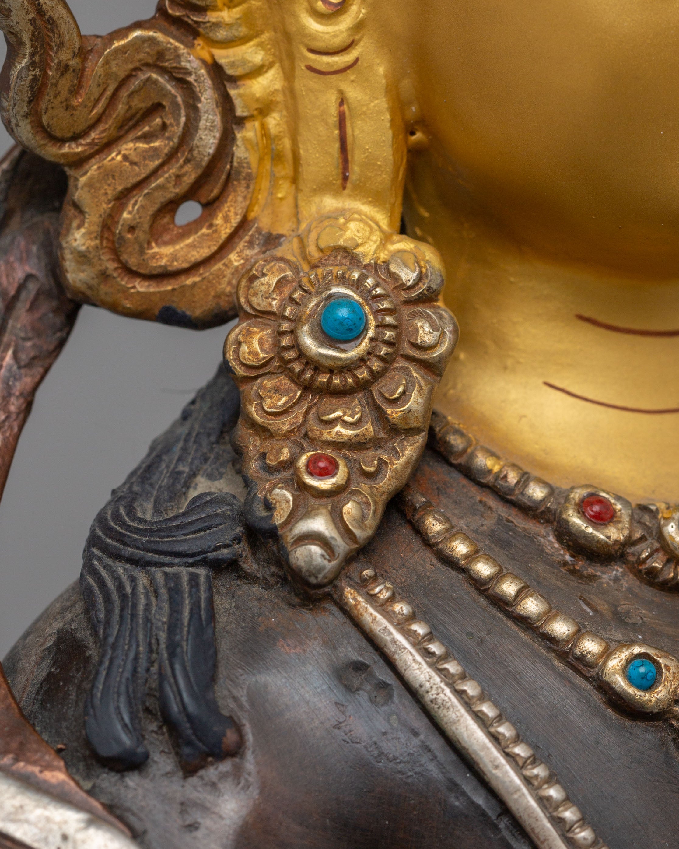 Vajrasatva Meditation & Purification Statue | Gold Gilded Artwork