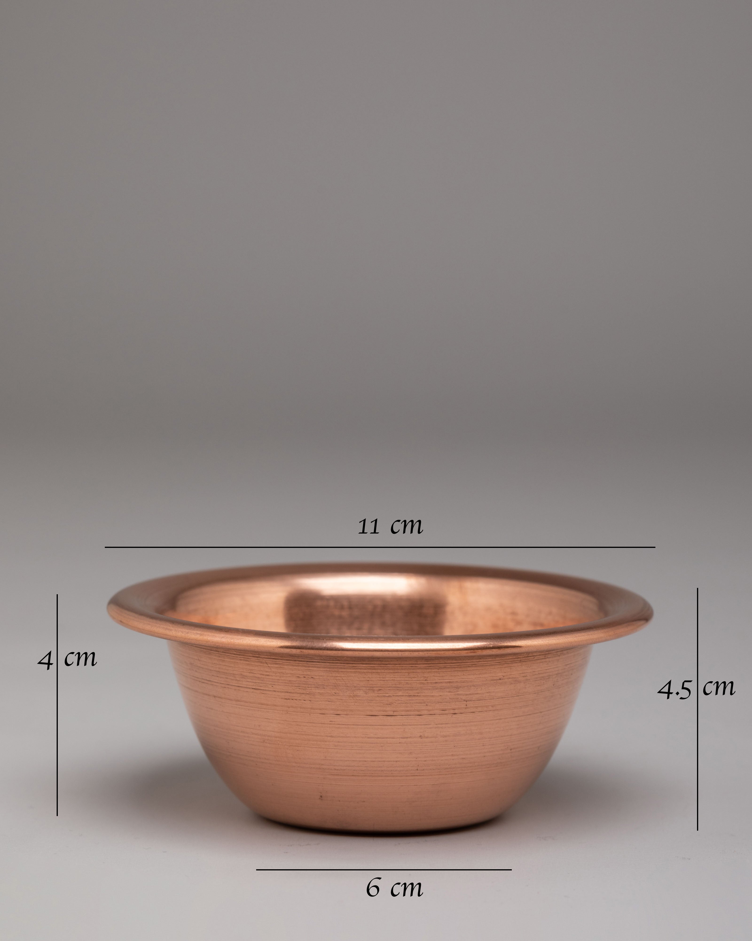 Spiritual Water Offering Bowl Set | Copper Bowls for Tibetan Rituals