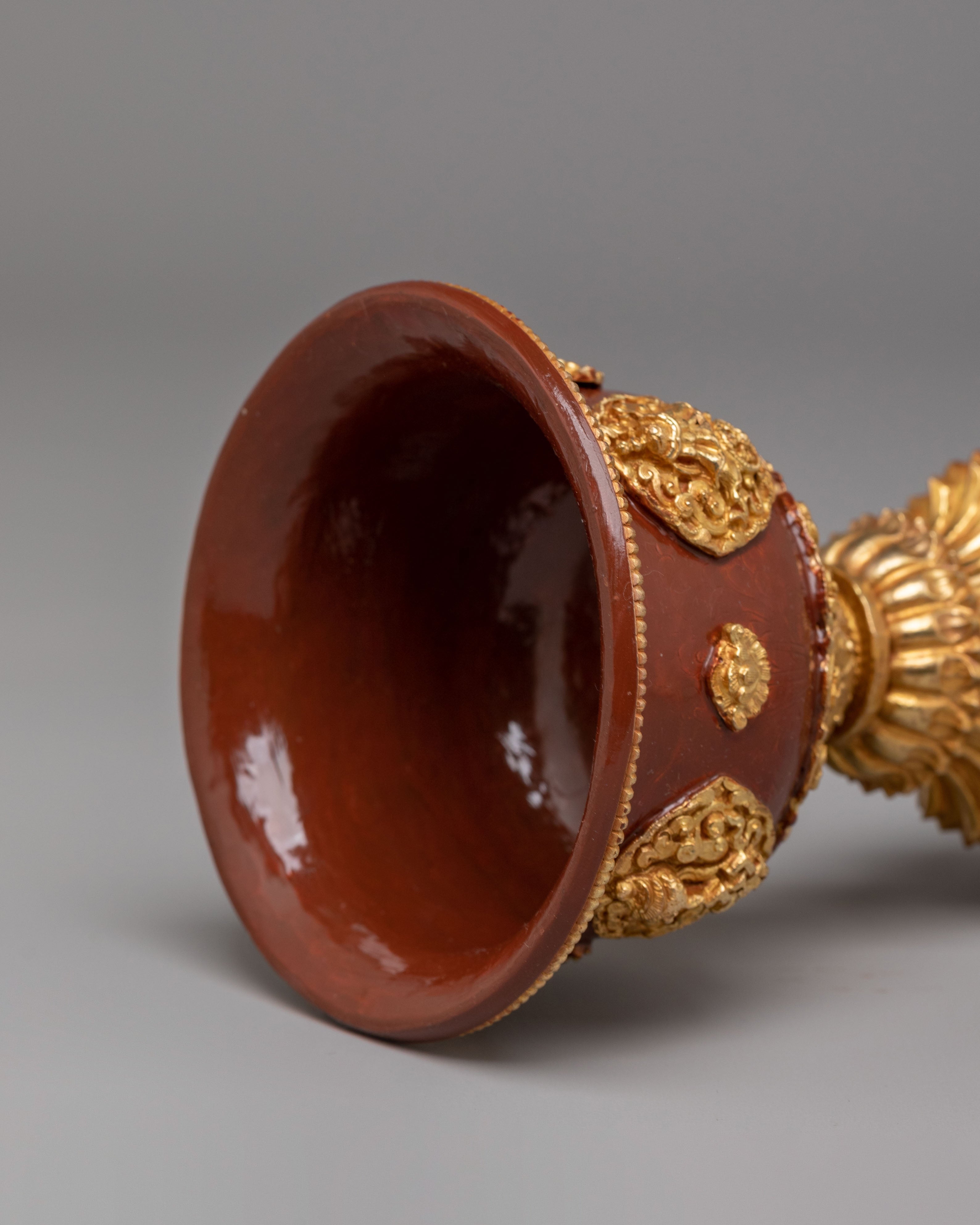 Vajrayana Ritual Butter Lamp Set | Sacred Buddhist Offering Lamp