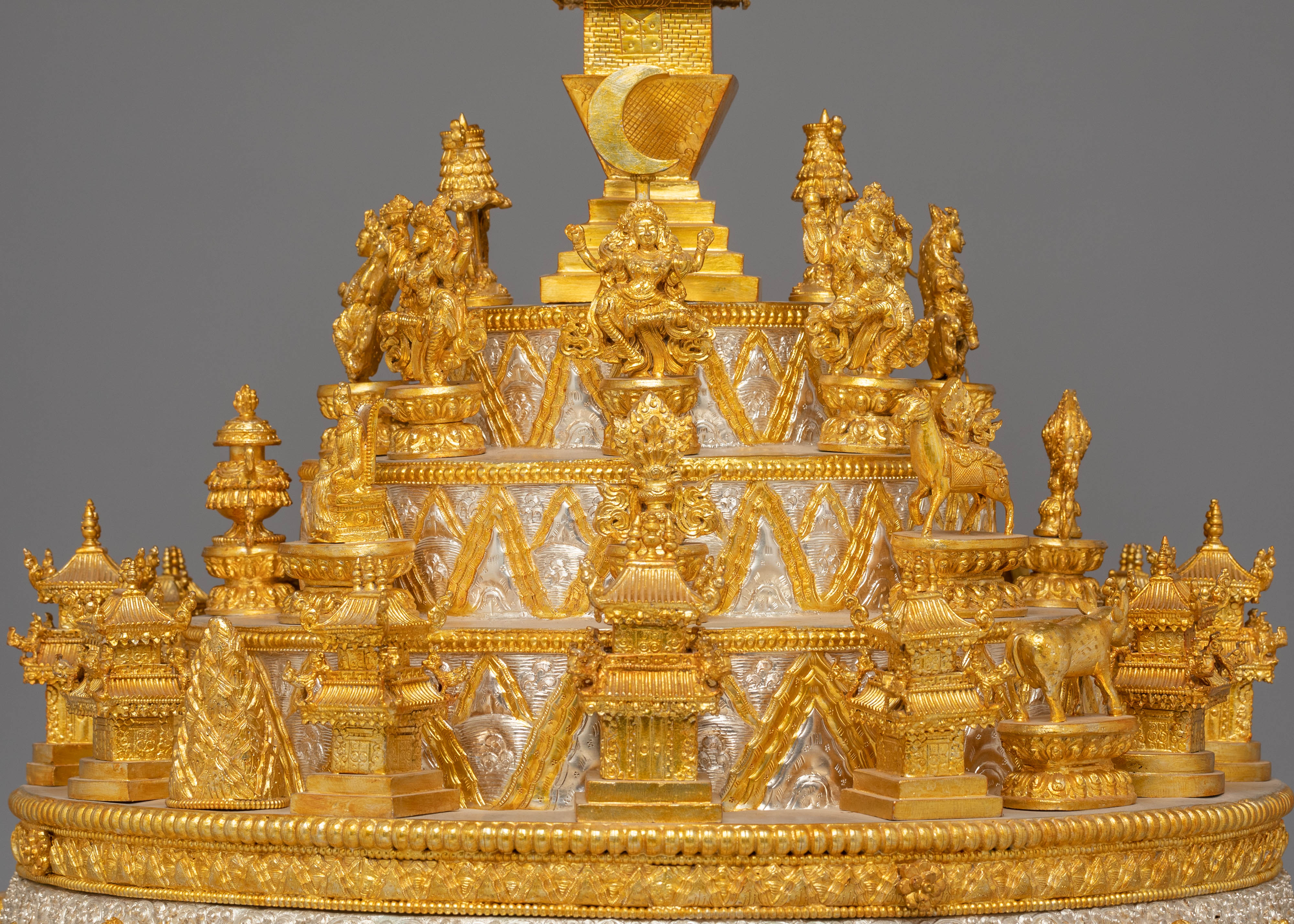 Handmade Electro Gold Plated Mandala for Rituals | Spiritual Art & Altar Decor