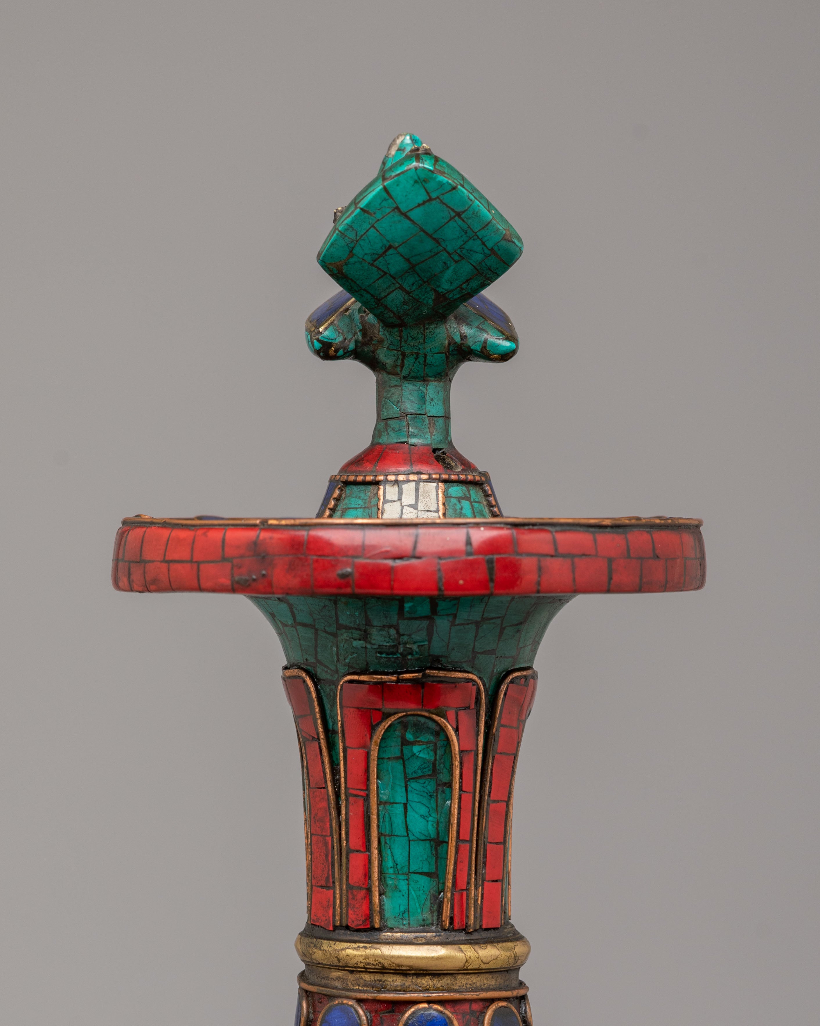Sacred Tibetan Teapot With Bird Design | Handcrafted Copper Pot
