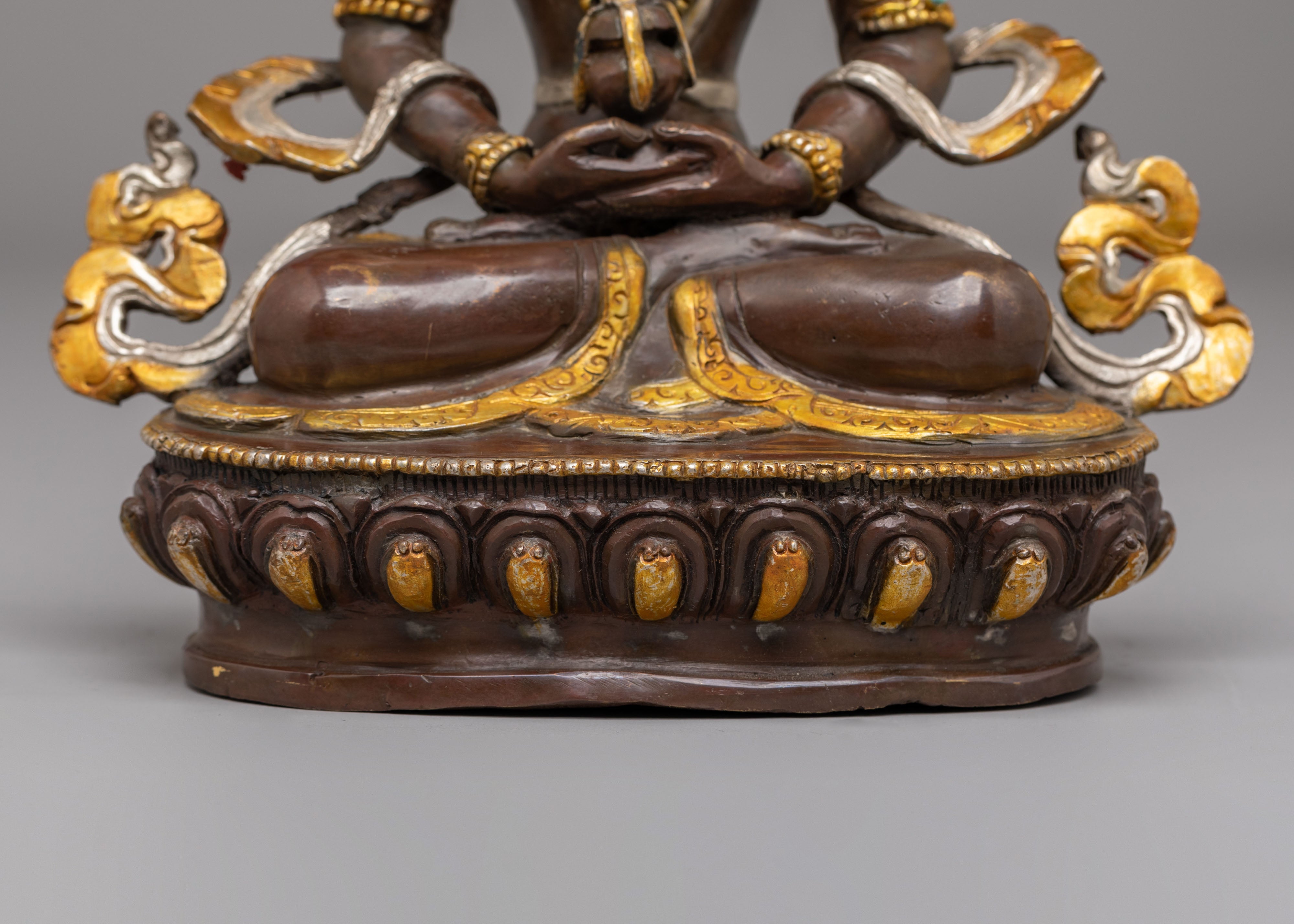 Divine Amitayus Buddha Sculpture | Handmade Tibetan Art