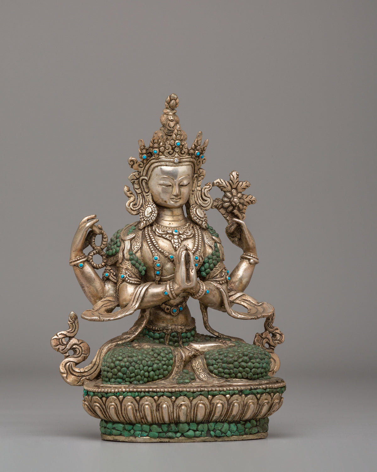 Handcrafted Chenrezig Buddhist Statue | The Bodhisattva of Compassion