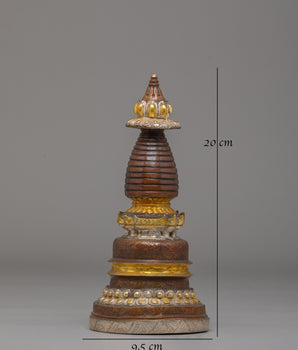 Spiritual Handmade Buddhist Stupa | Sacred Symbol of Enlightenment