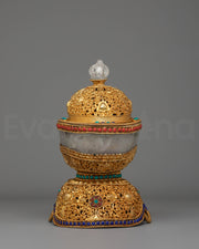 Spiritual Himalayan Kapala | Handcrafted Tibetan Ritual Bowl