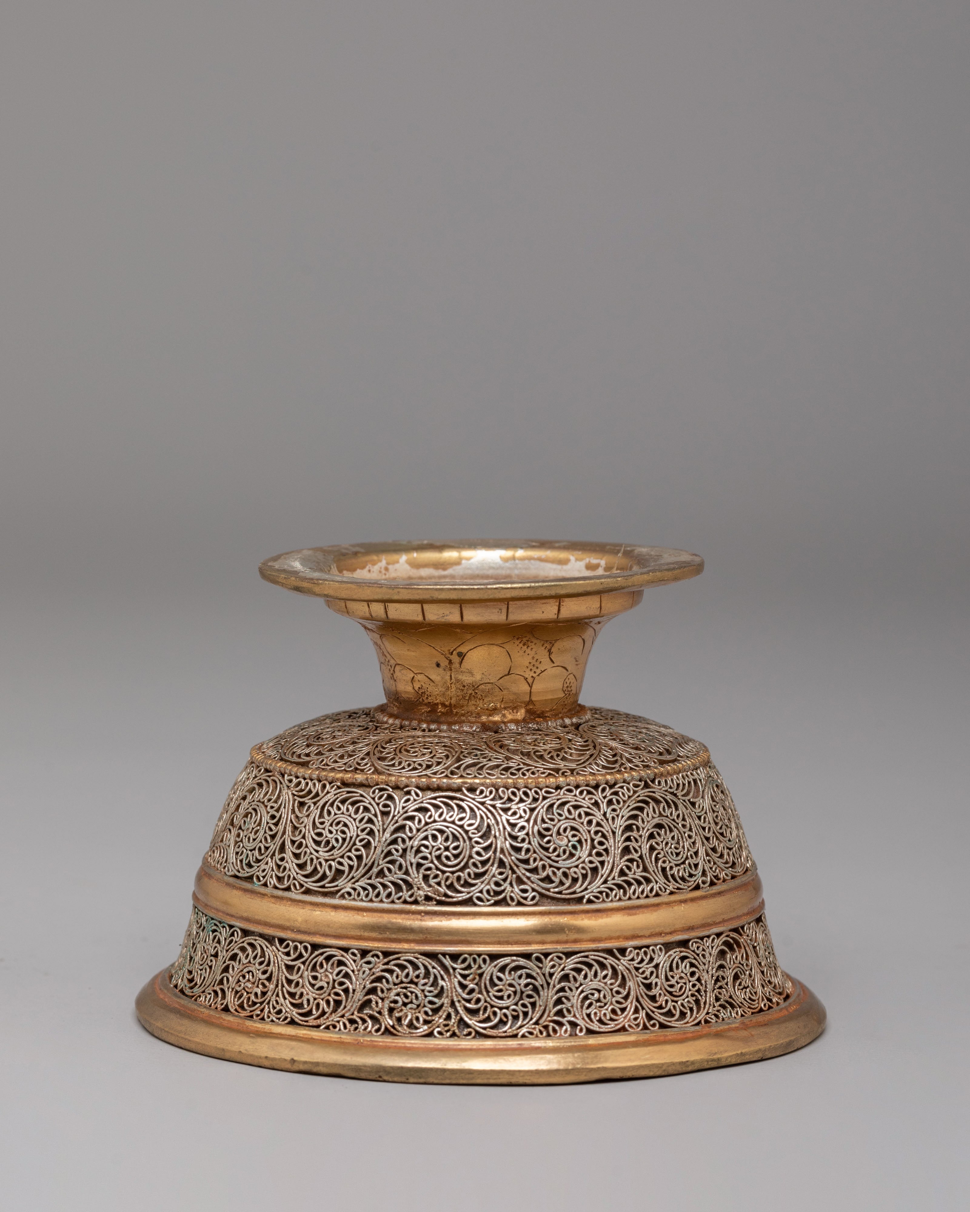 Ceremonial Offering Bowl Set | Tibetan Altar Bowls