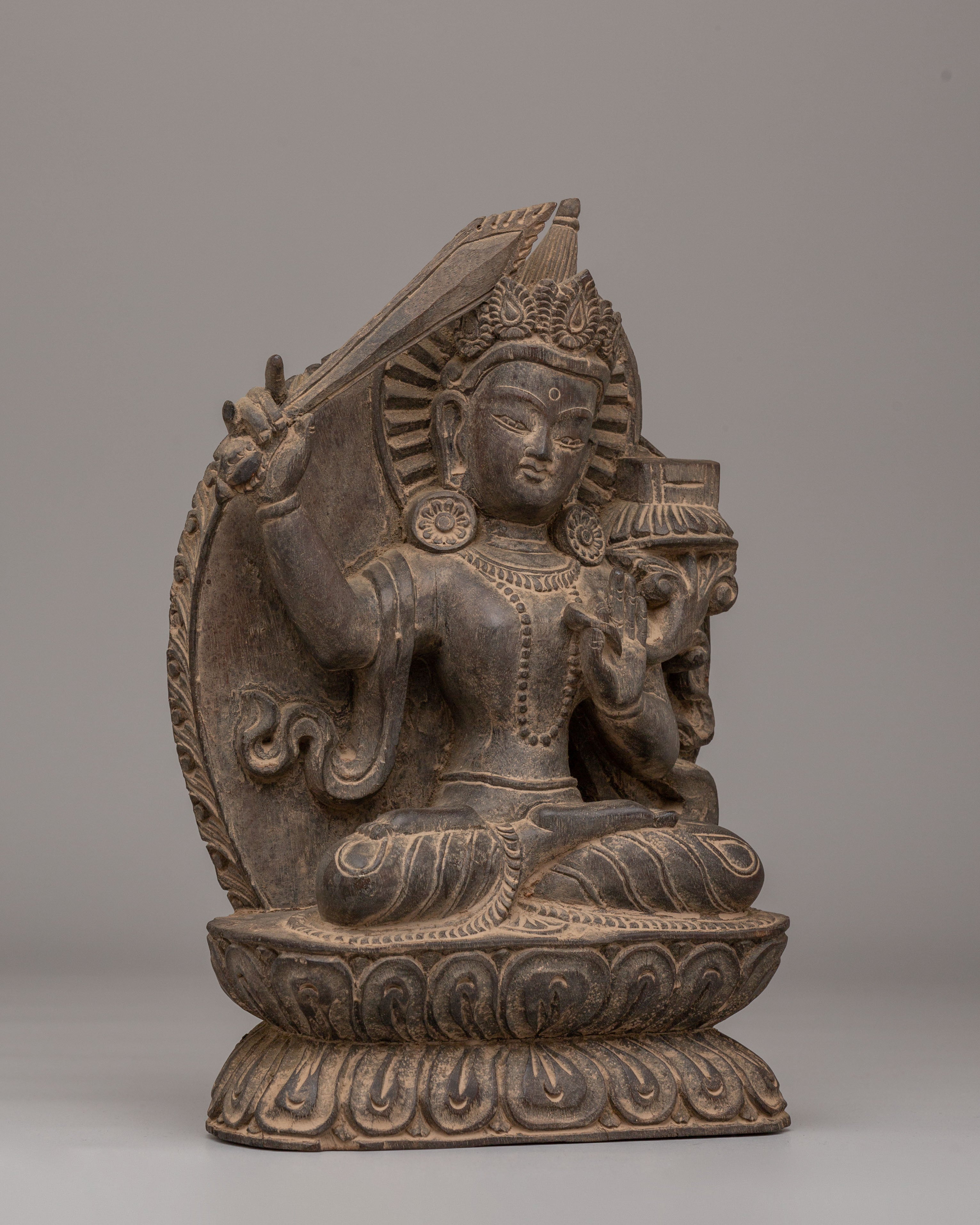 Sacred Manjushri Deity Statue | Bodhisattva of Wisdom