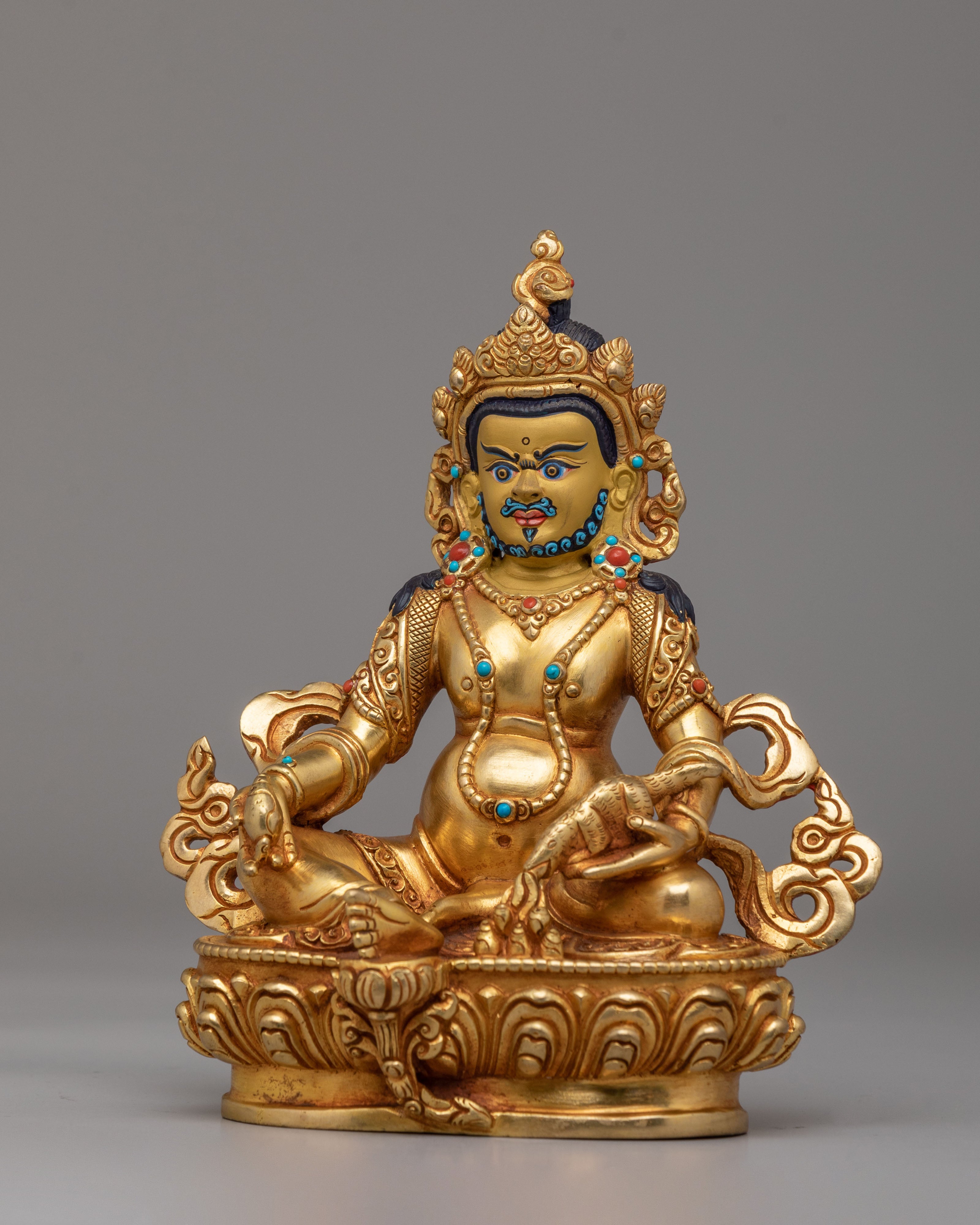 Himalayan Dzambhala Deity Statue | Tibetan God of Wealth & Prosperity