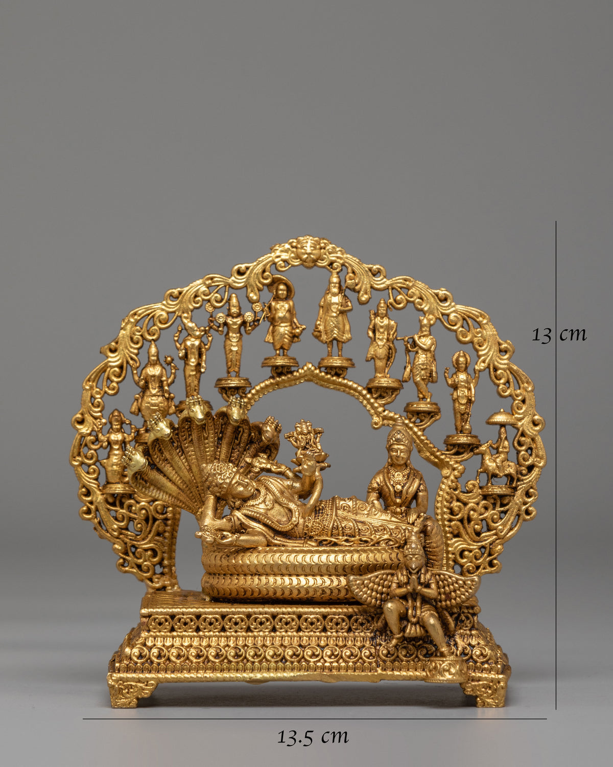 Traditional Bishnu Statue | Handcrafted Himalayan Artwork