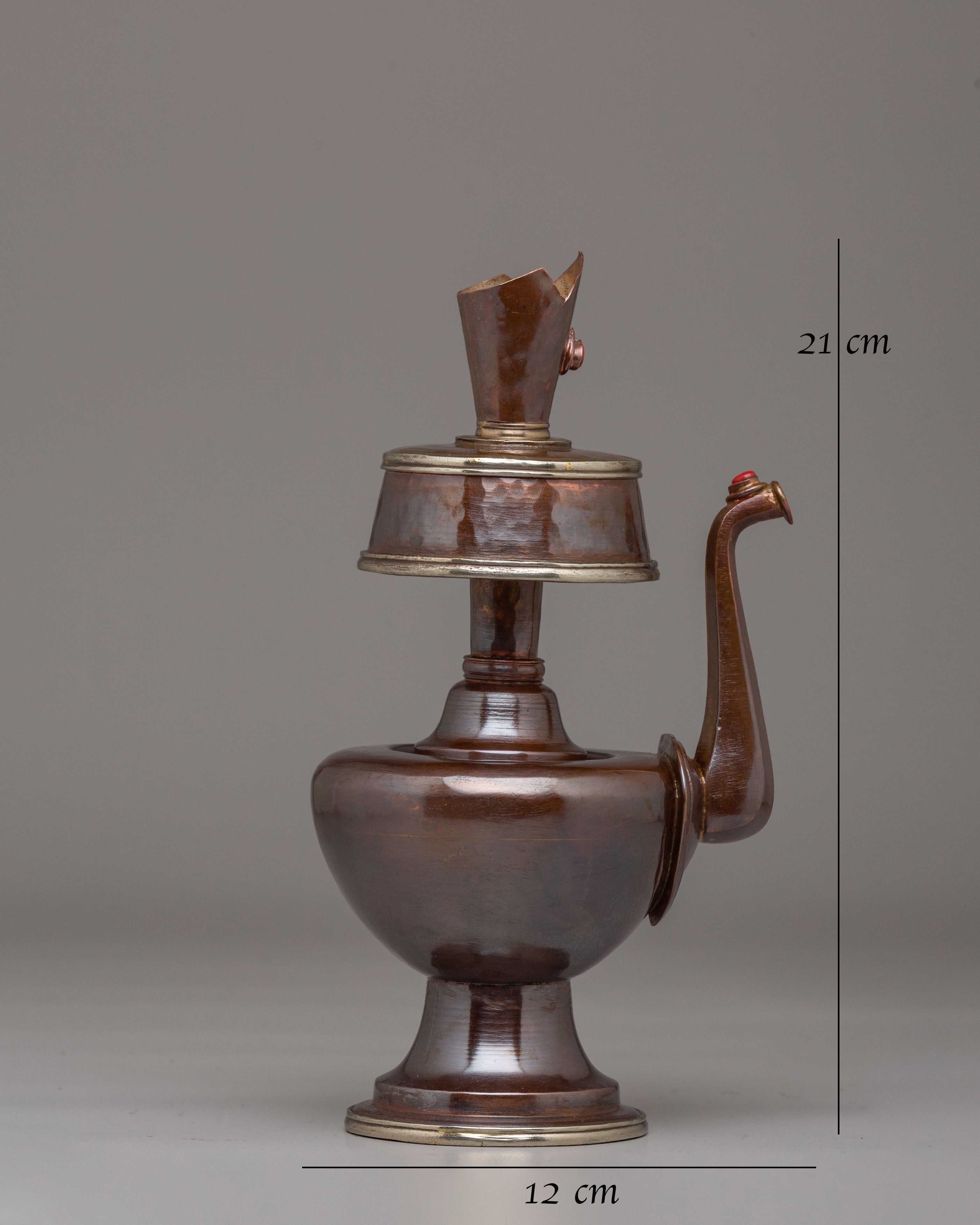 Tibetan Bhumba For Ritual | Handcrafted Sacred Offering Vessel