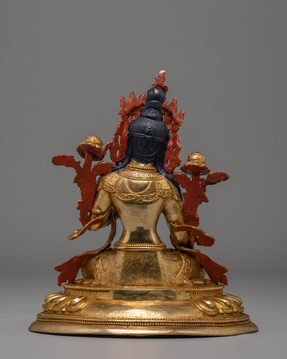 Seven-Eyed White Tara Deity Statue | Traditional Vajrayana Sacred Art