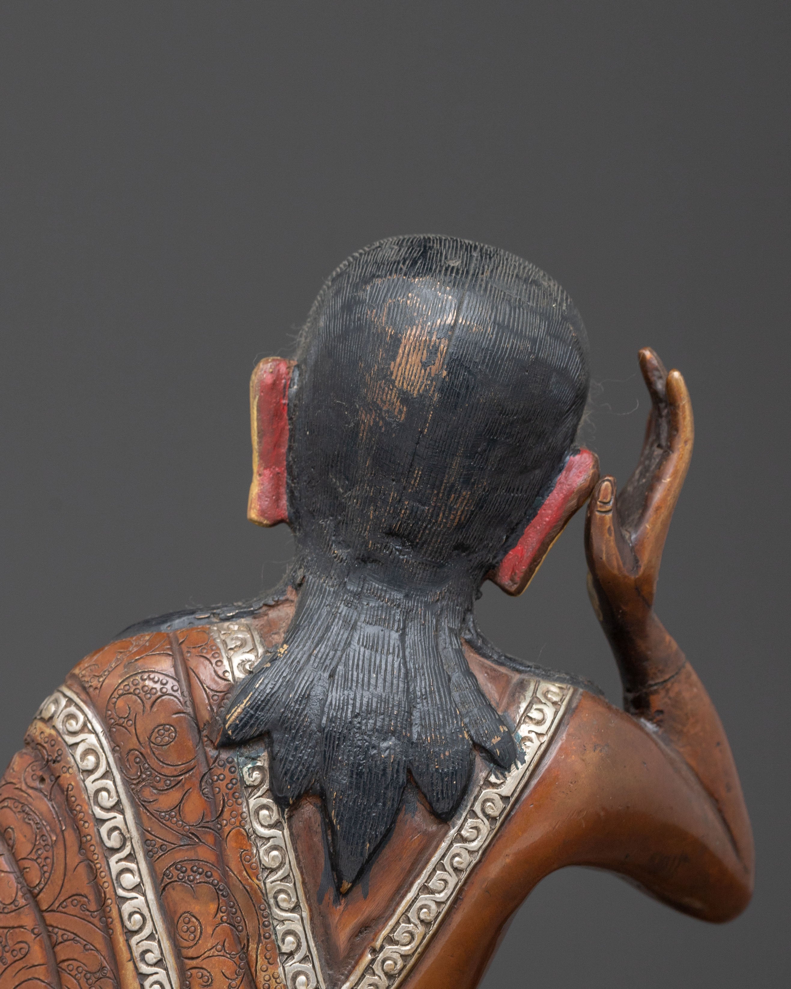 Tibetan Handmade Figurine of Milarepa | Himalayan Yogi, and Spiritual Master