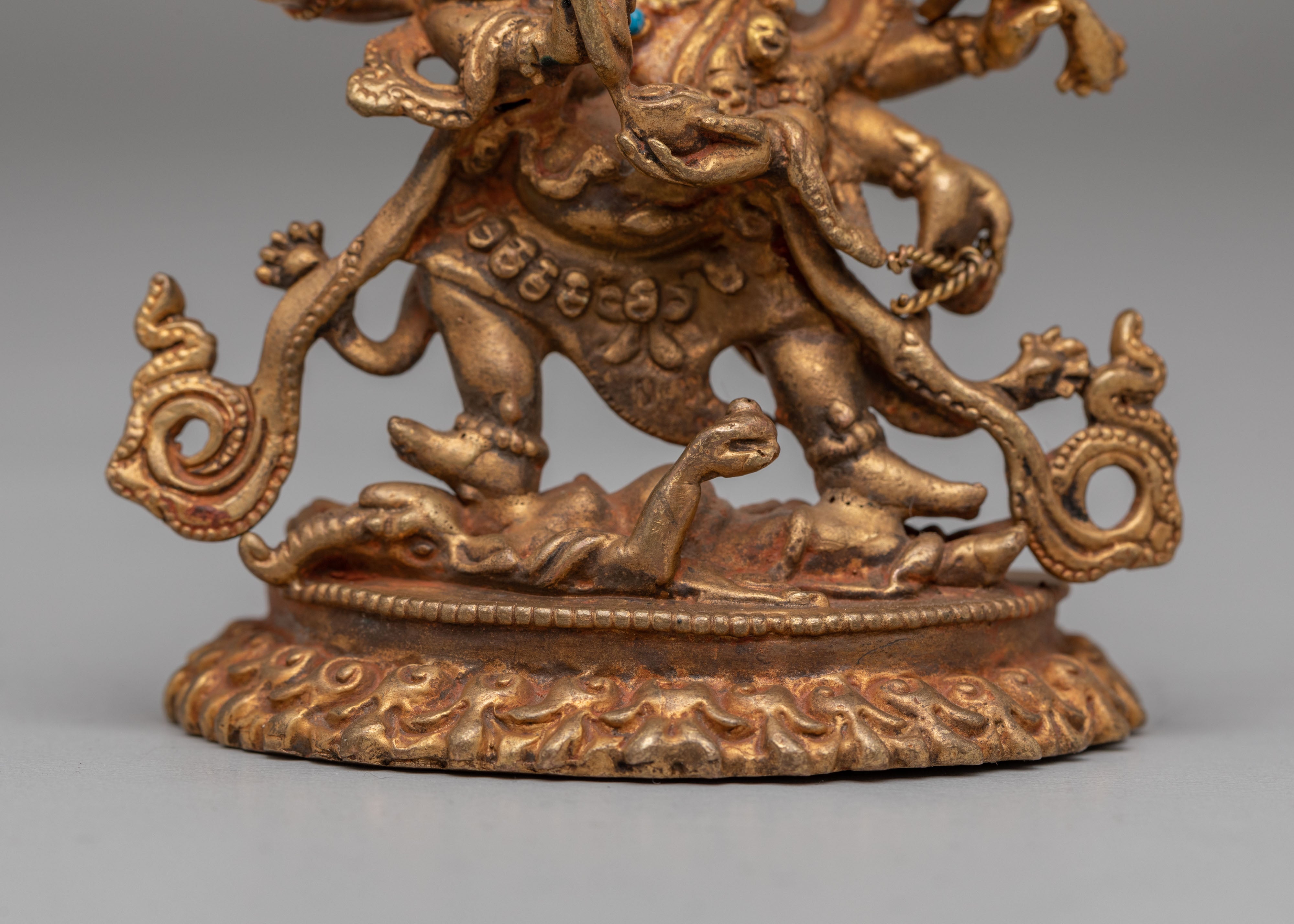 Traditional Six-Armed Mahakala Statue | Himalayan Art