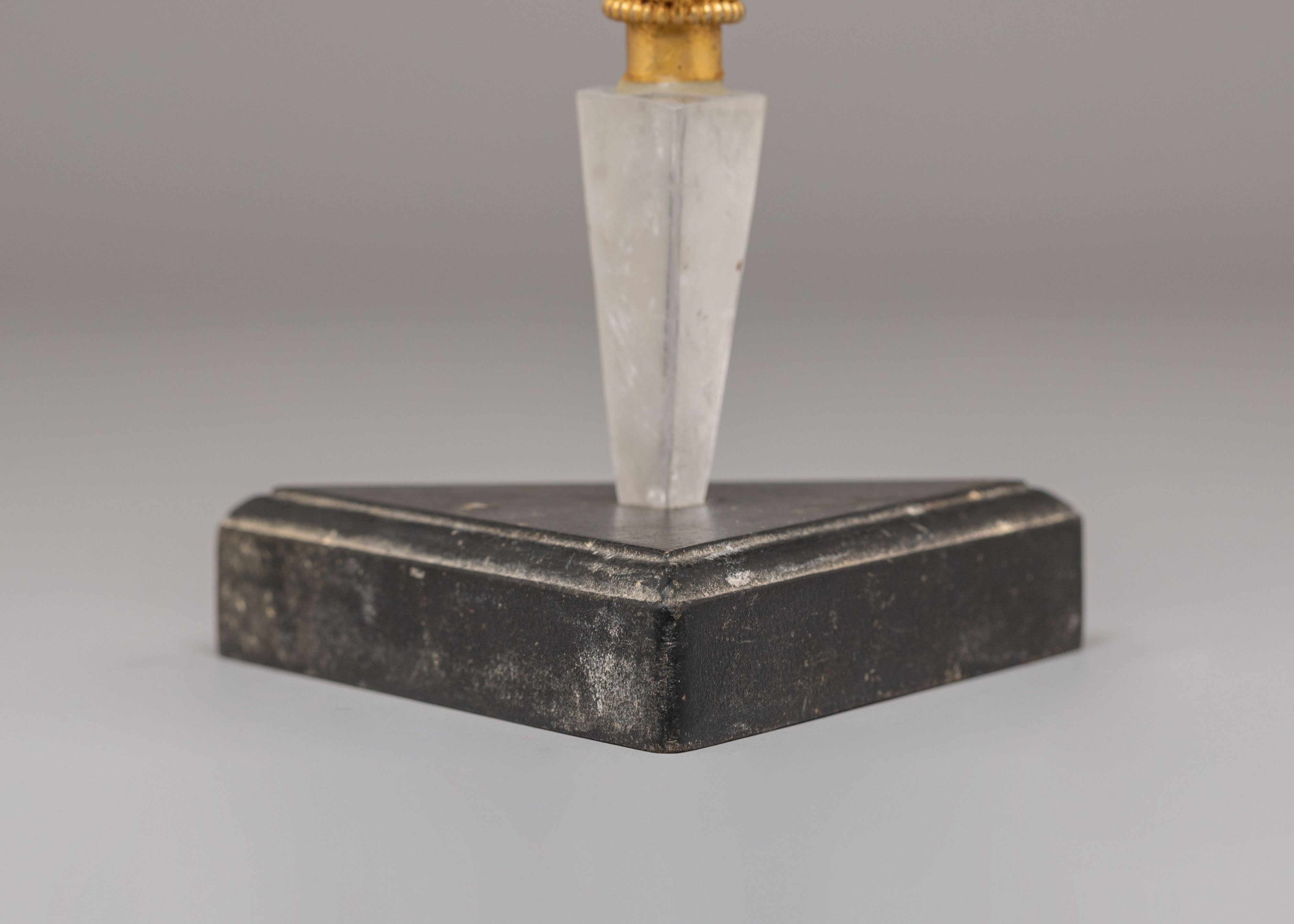 Sacred Buddhist Crystal Ritual Dagger | Phurba for Altar