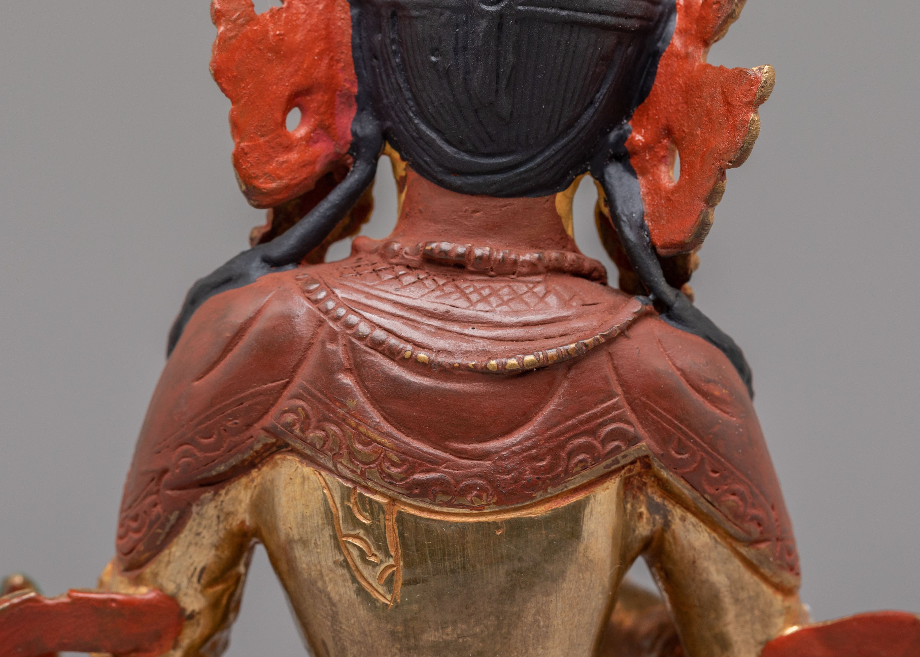 Bodhisattva of Great Vows Ksitigarbha Statue | Tibetan Artwork for Spiritual Decor